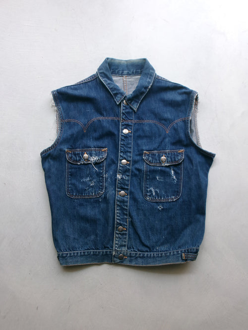50s K-ALLS denim cut off vest