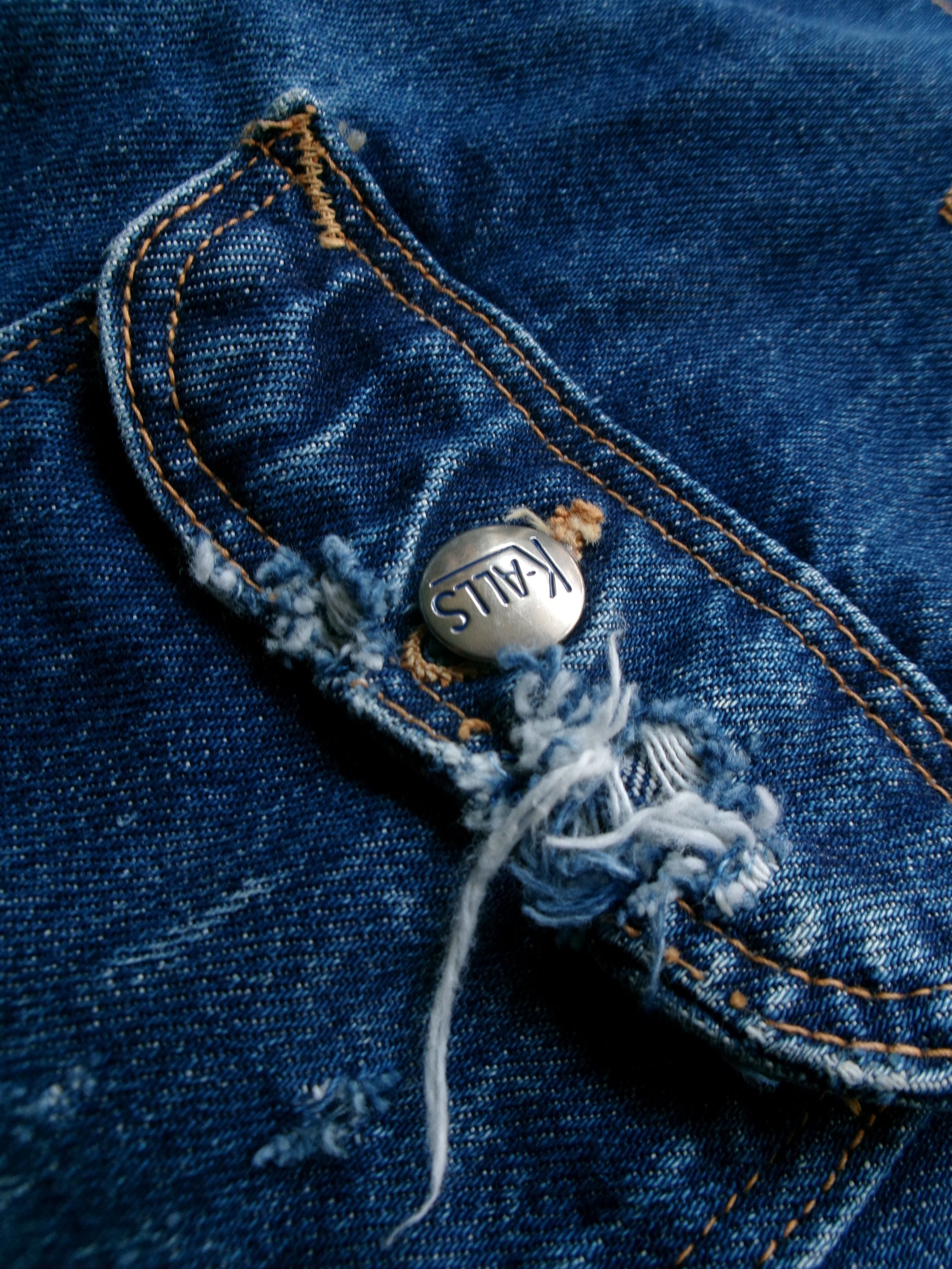 50s K-ALLS denim cut off vest