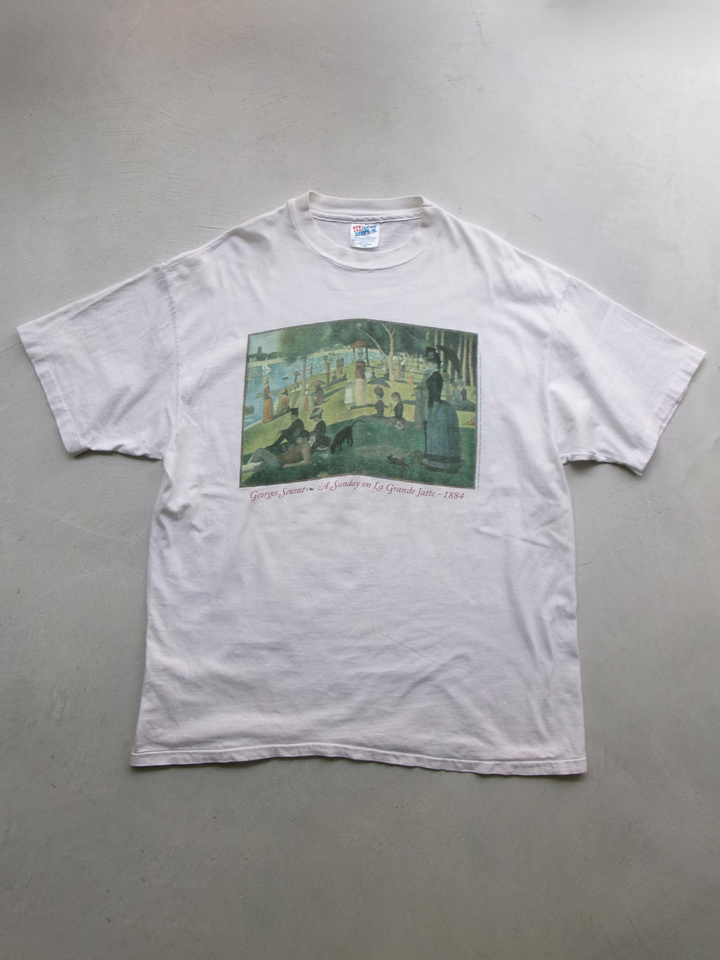 90s Georges Seurat art tee