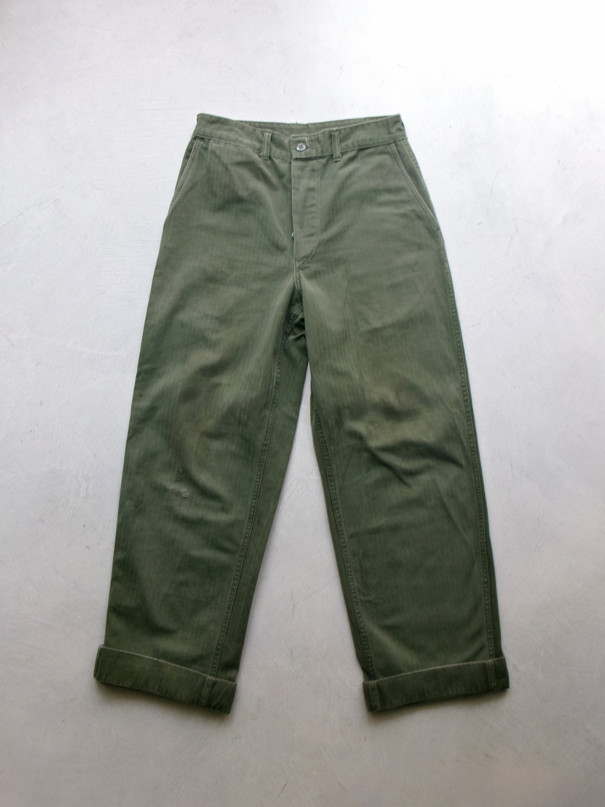 50s herringbone military pants