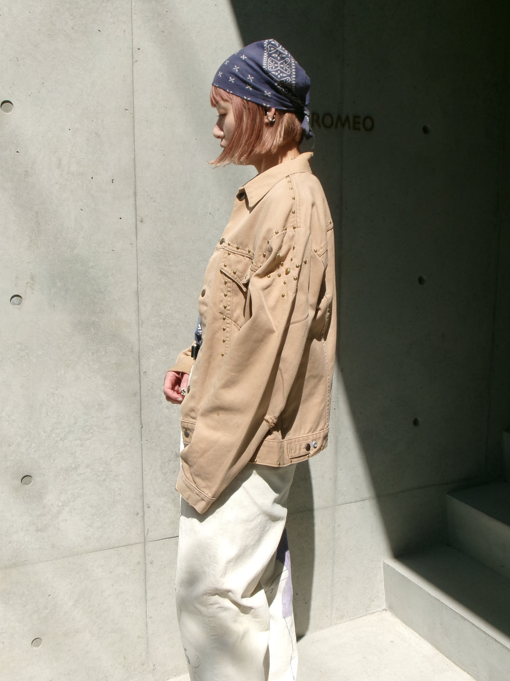 70s LEVIS studs beige jacket