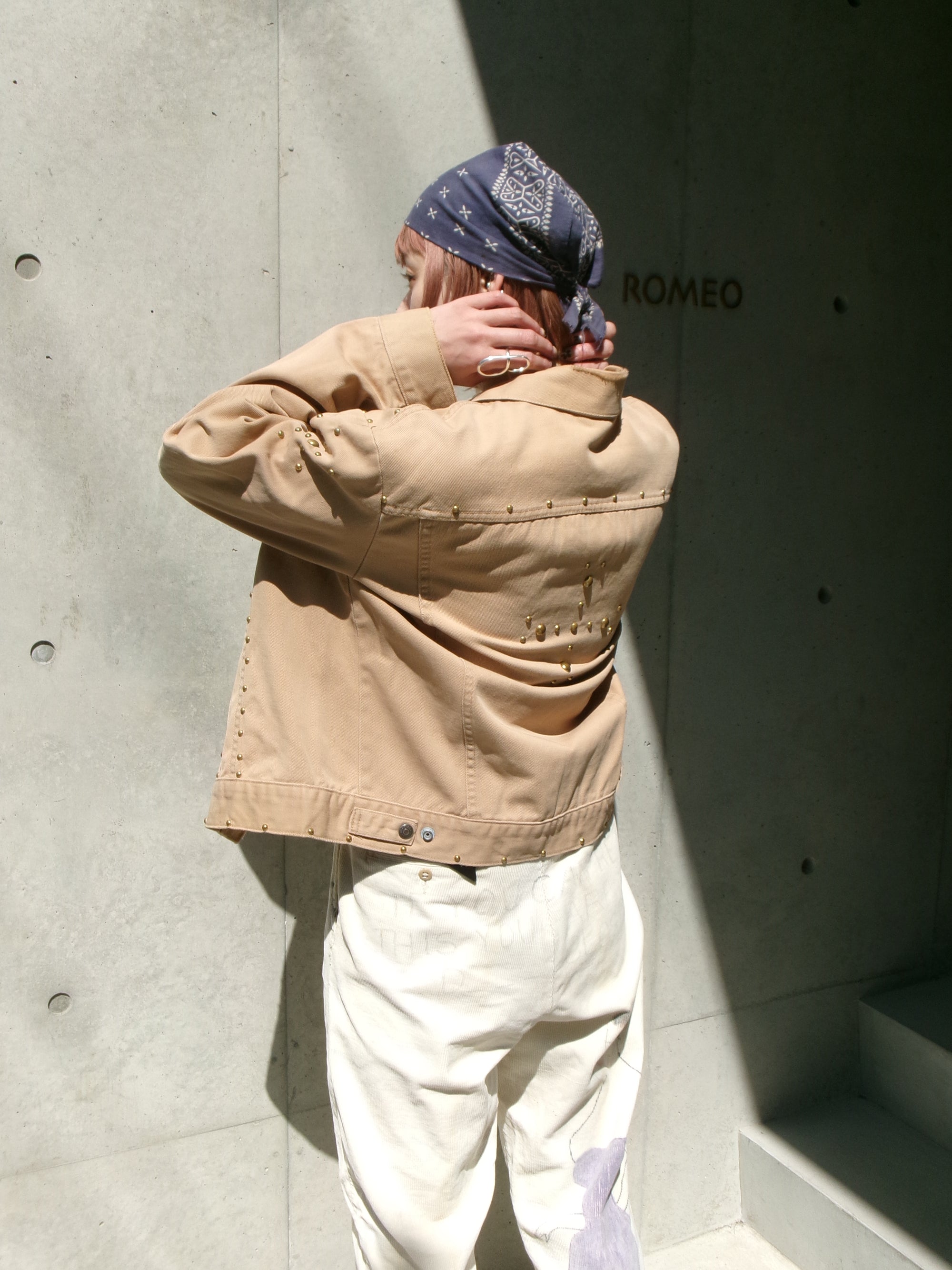 70s LEVIS studs beige jacket