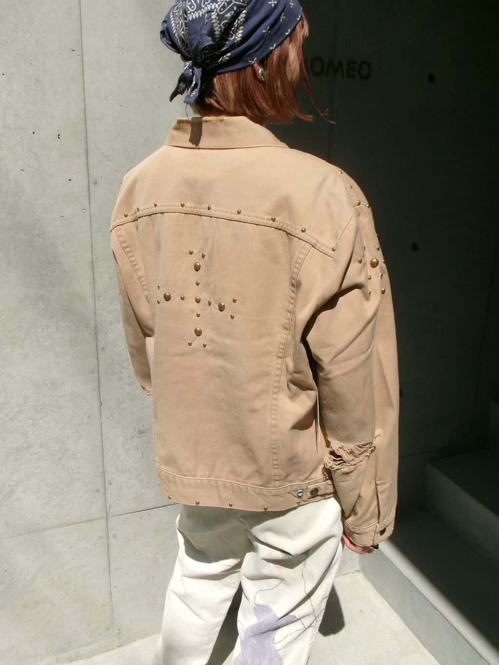 70s LEVIS studs beige jacket