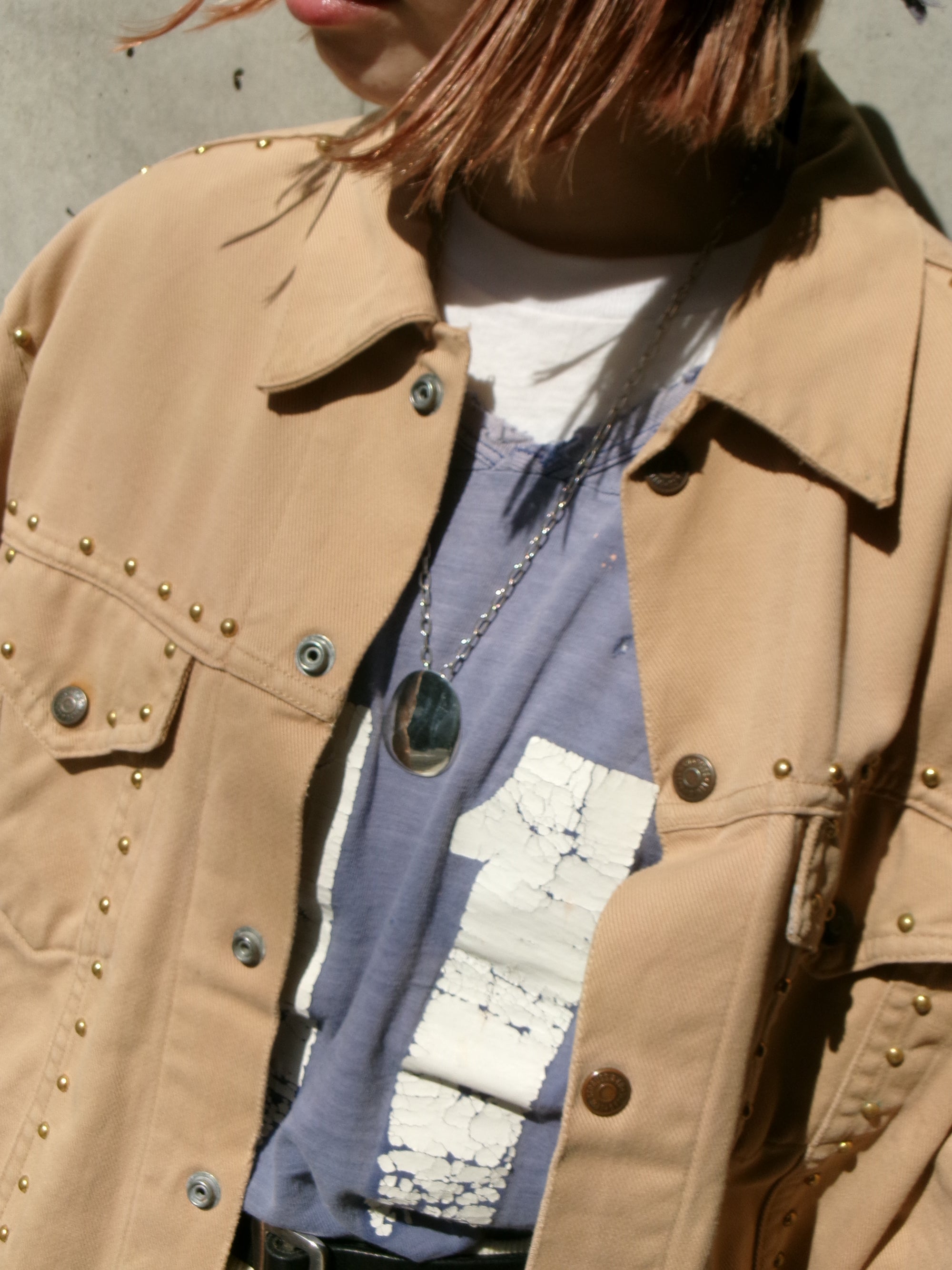 70s LEVIS studs beige jacket