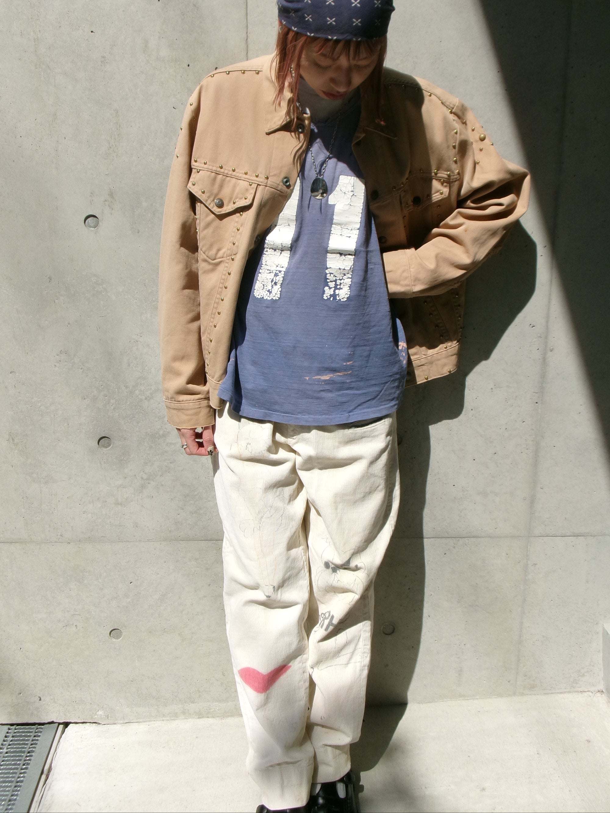 70s LEVIS studs beige jacket