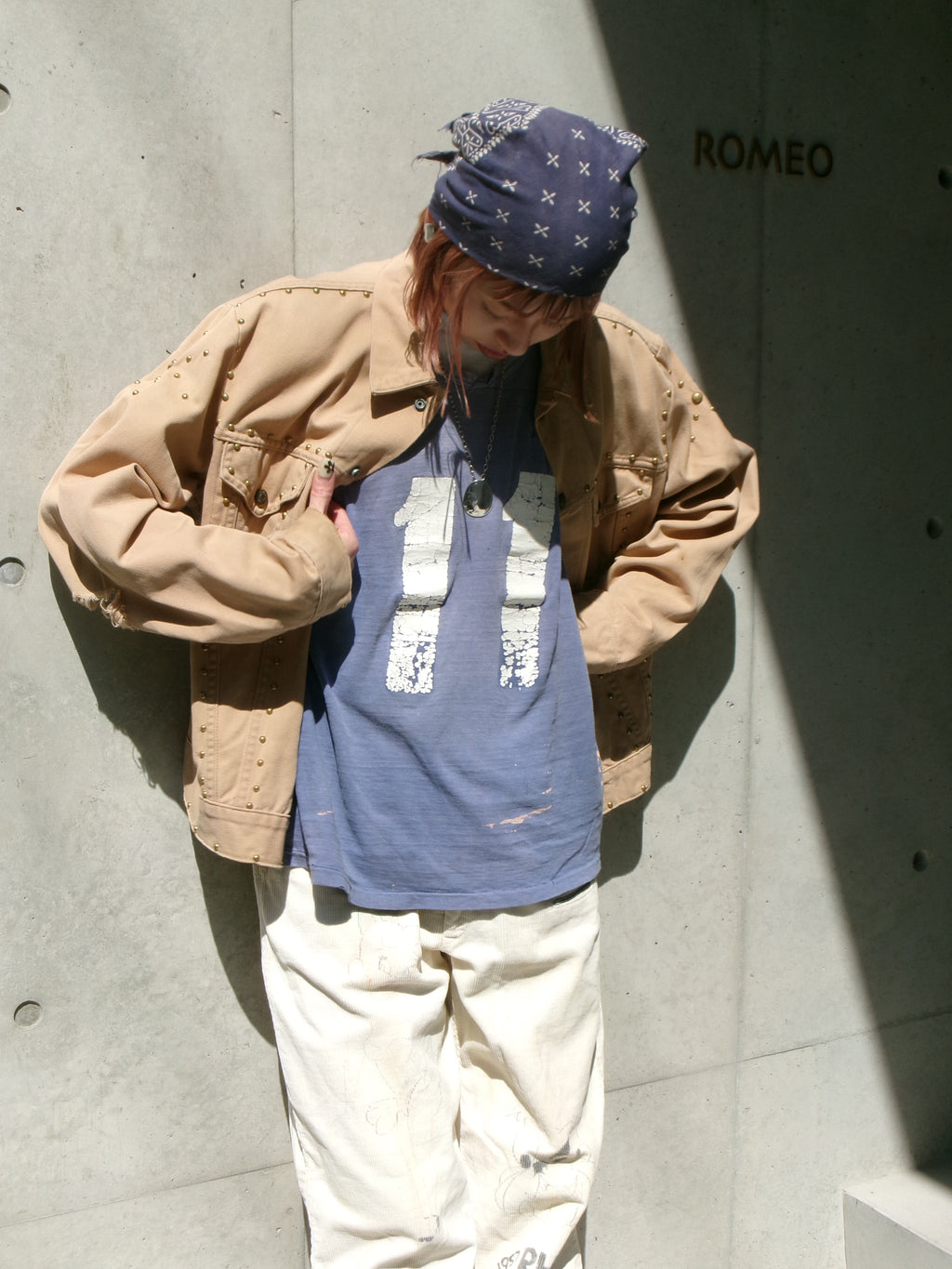 70s LEVIS studs beige jacket