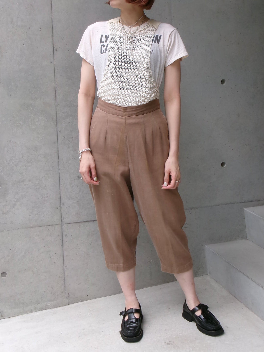 40s rope net tank top