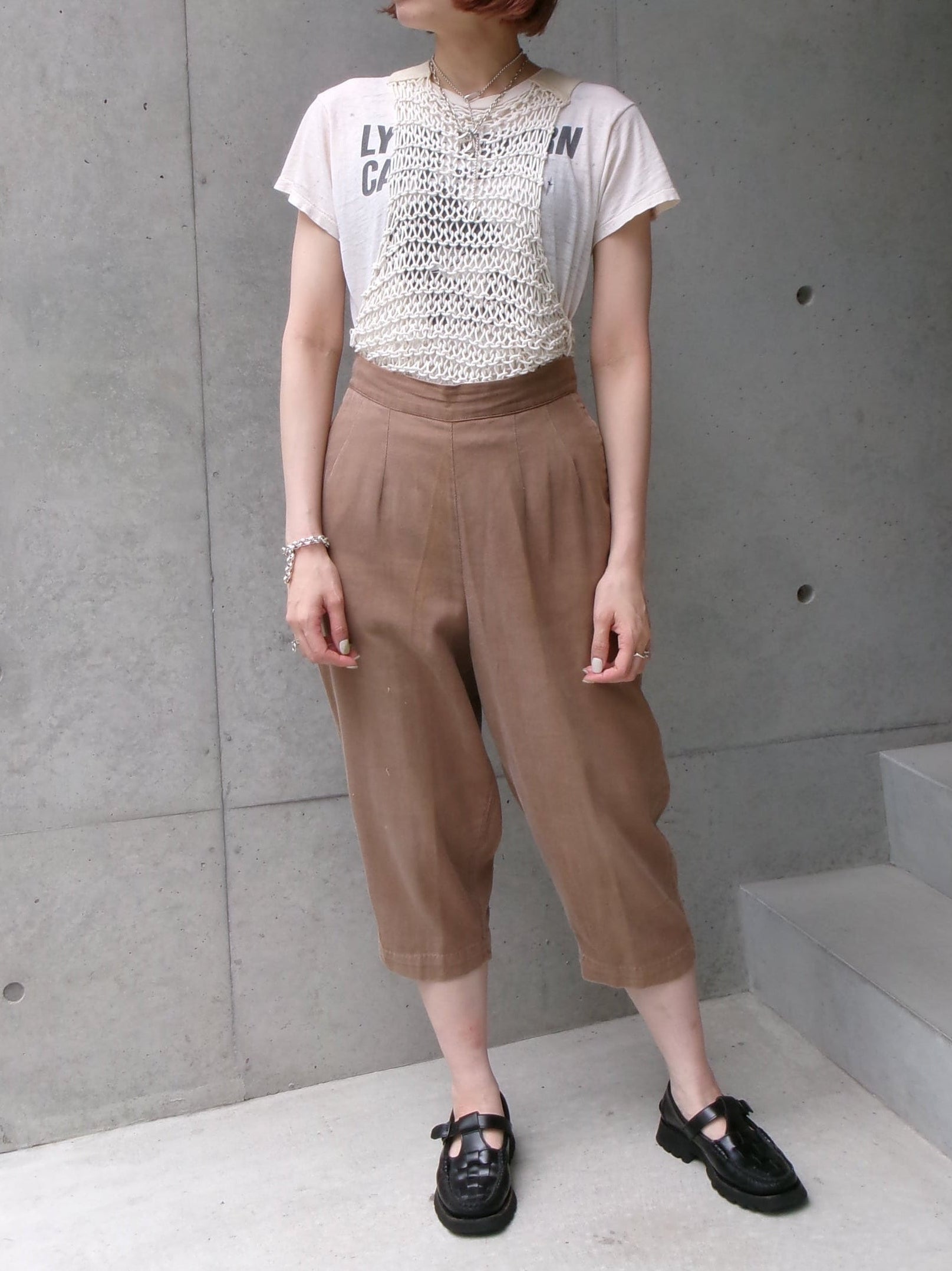 40s rope net tank top