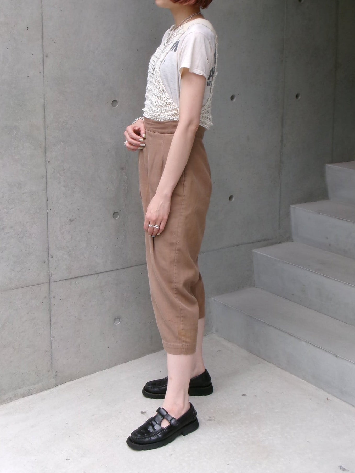 40s rope net tank top
