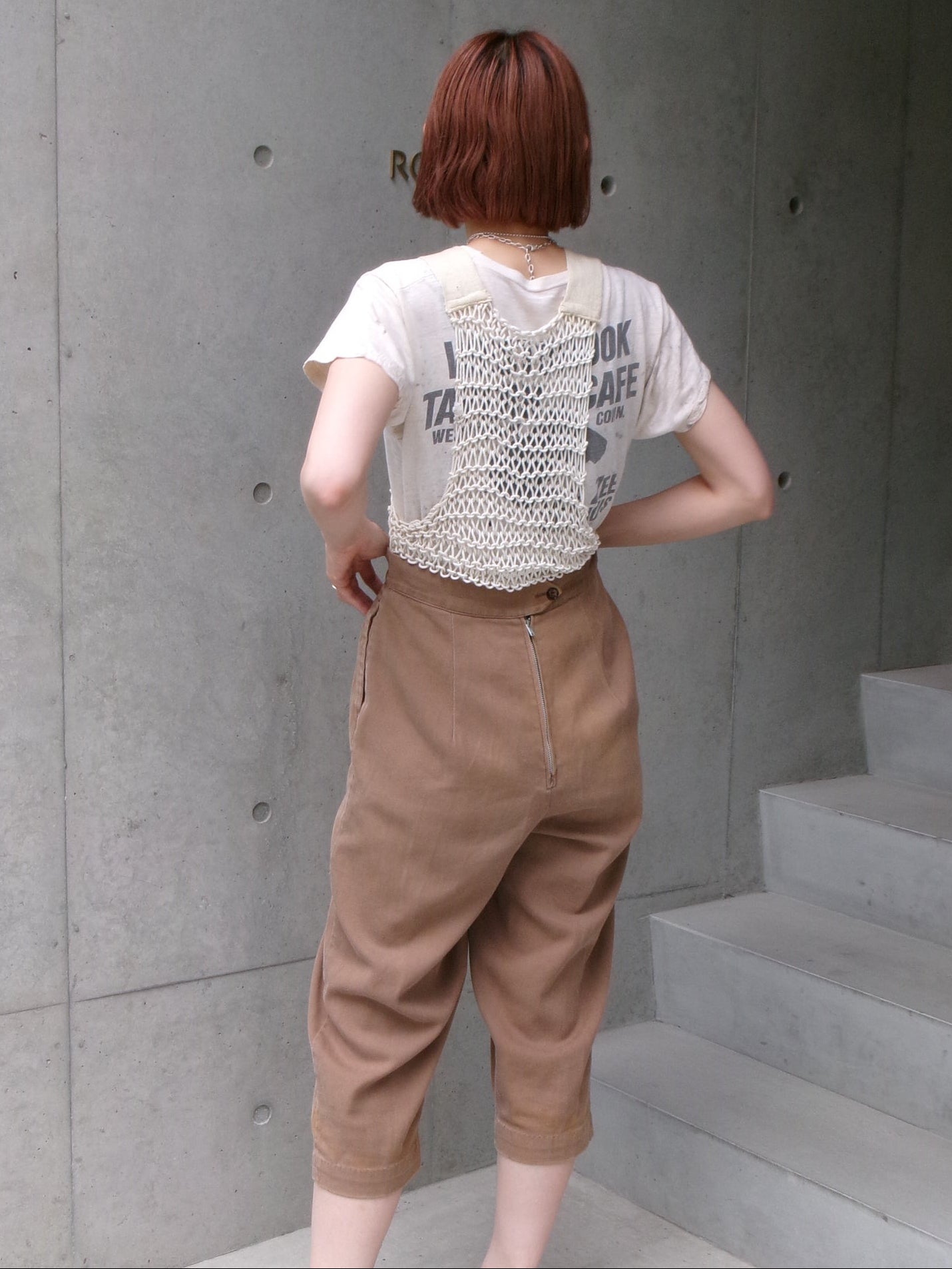 40s rope net tank top