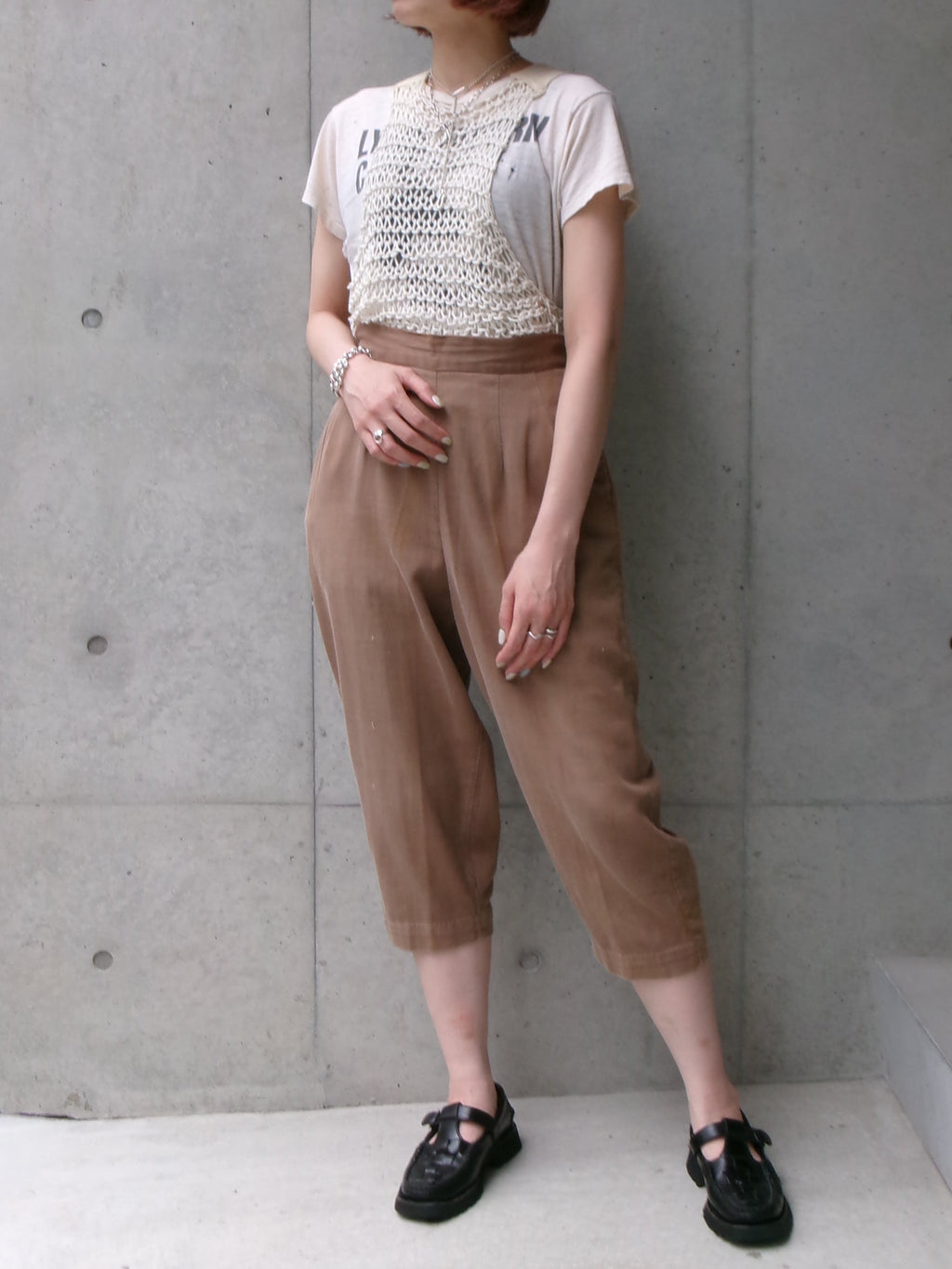 40s rope net tank top