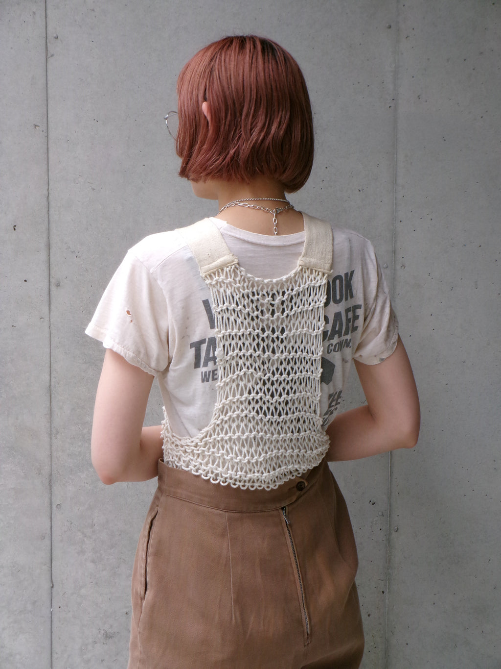 40s rope net tank top