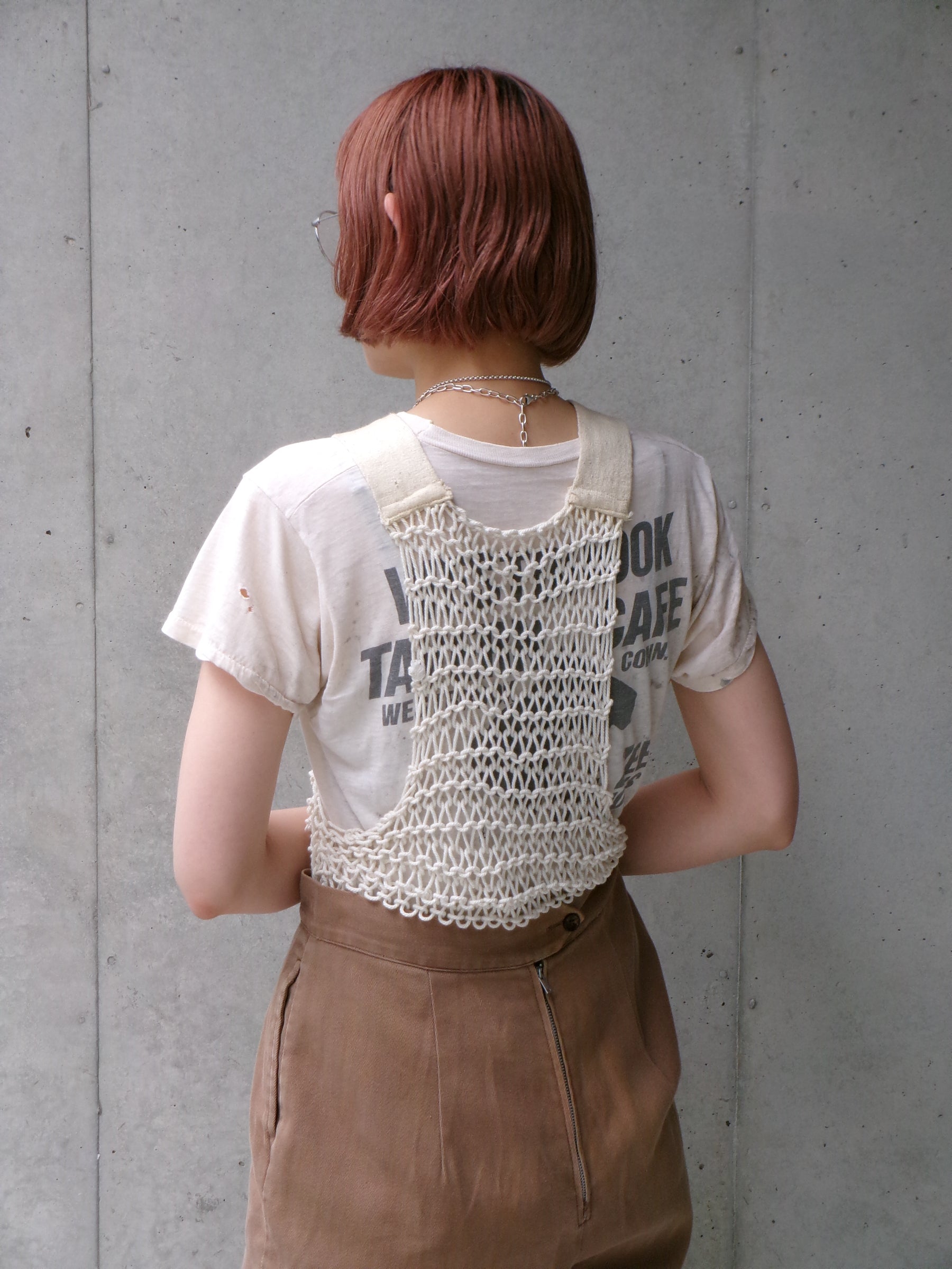 40s rope net tank top