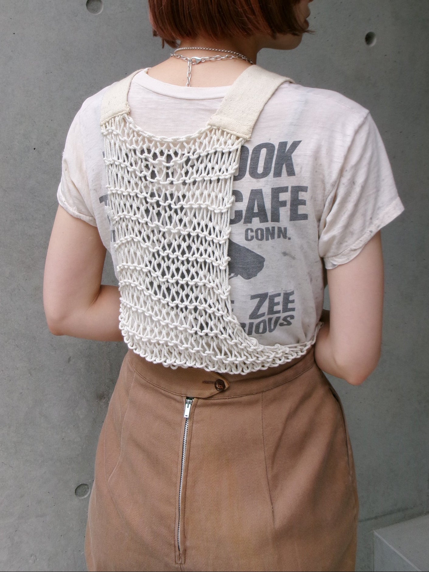 40s rope net tank top