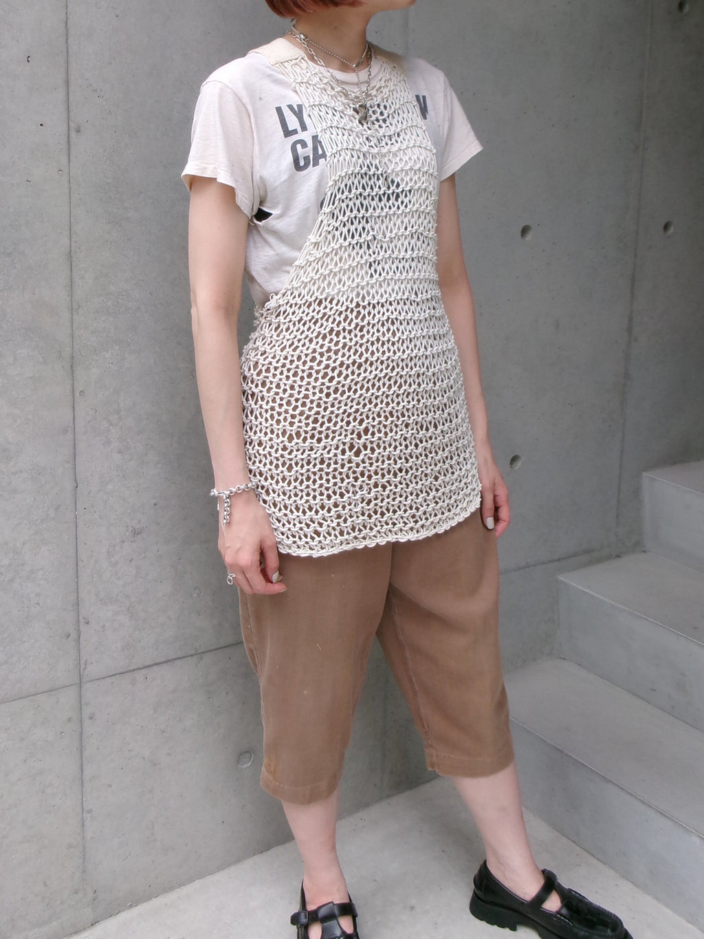 40s rope net tank top