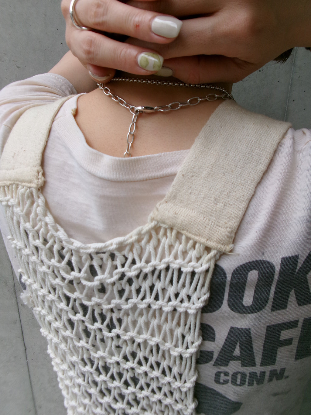 40s rope net tank top