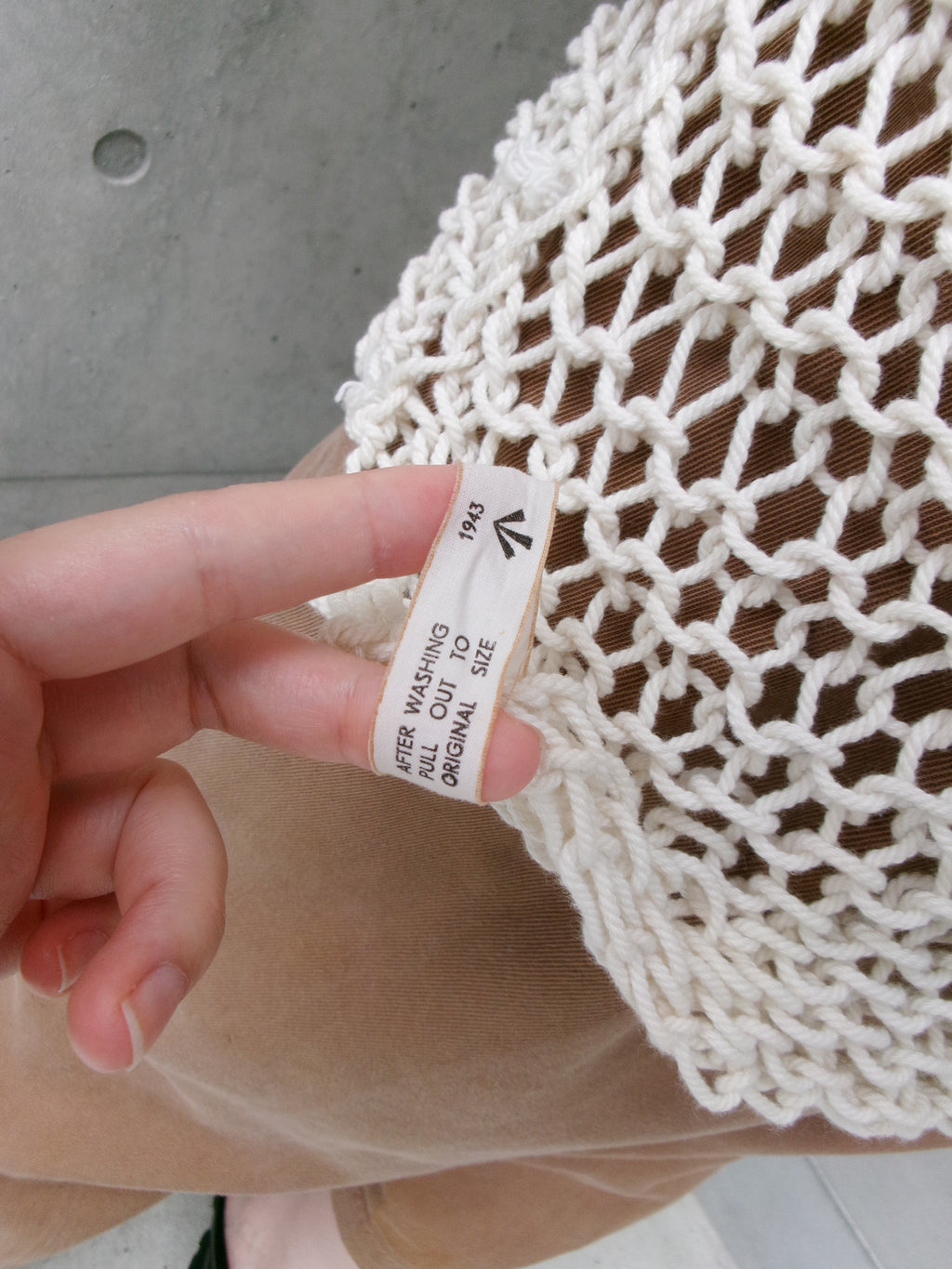40s rope net tank top