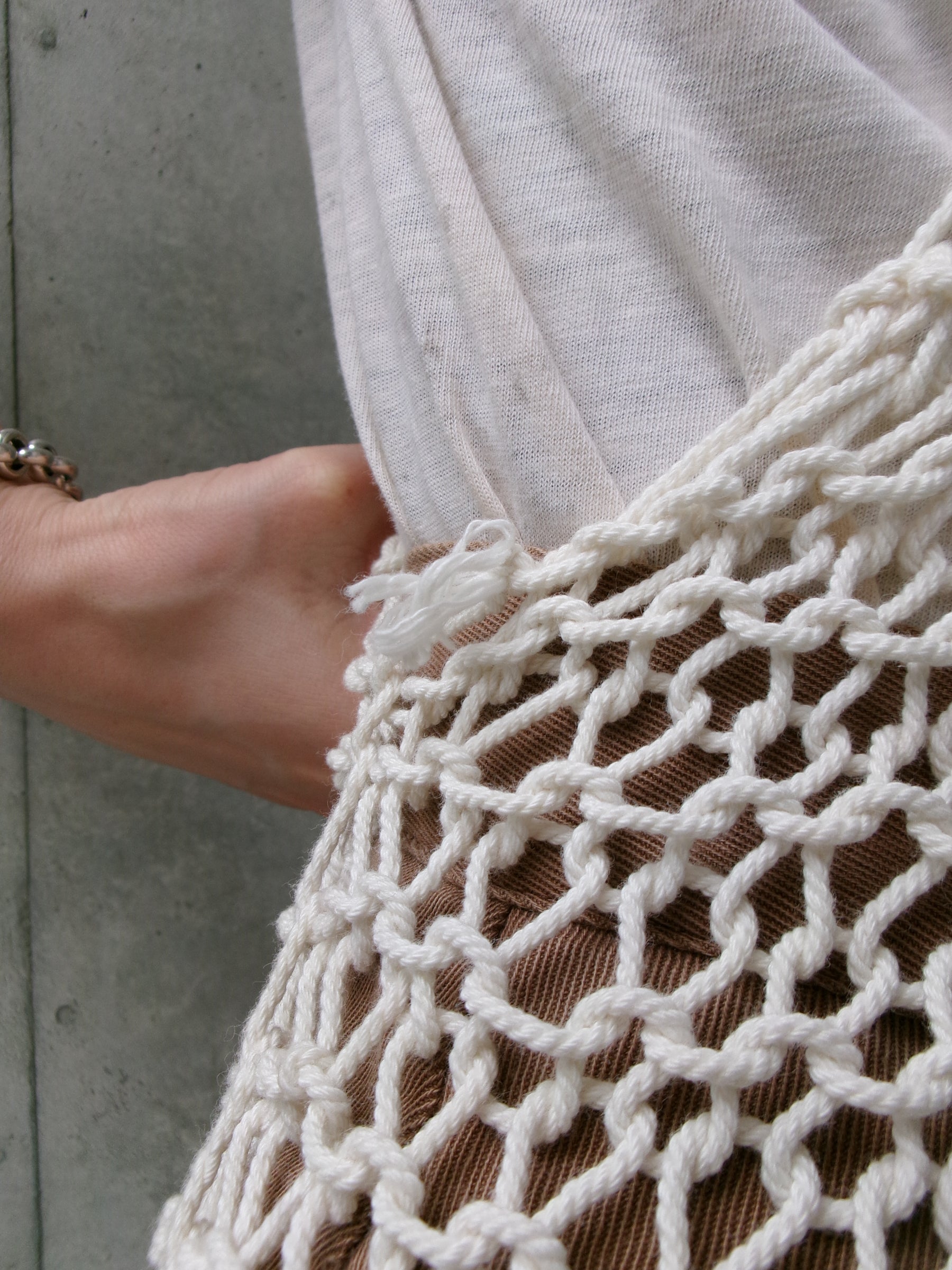 40s rope net tank top