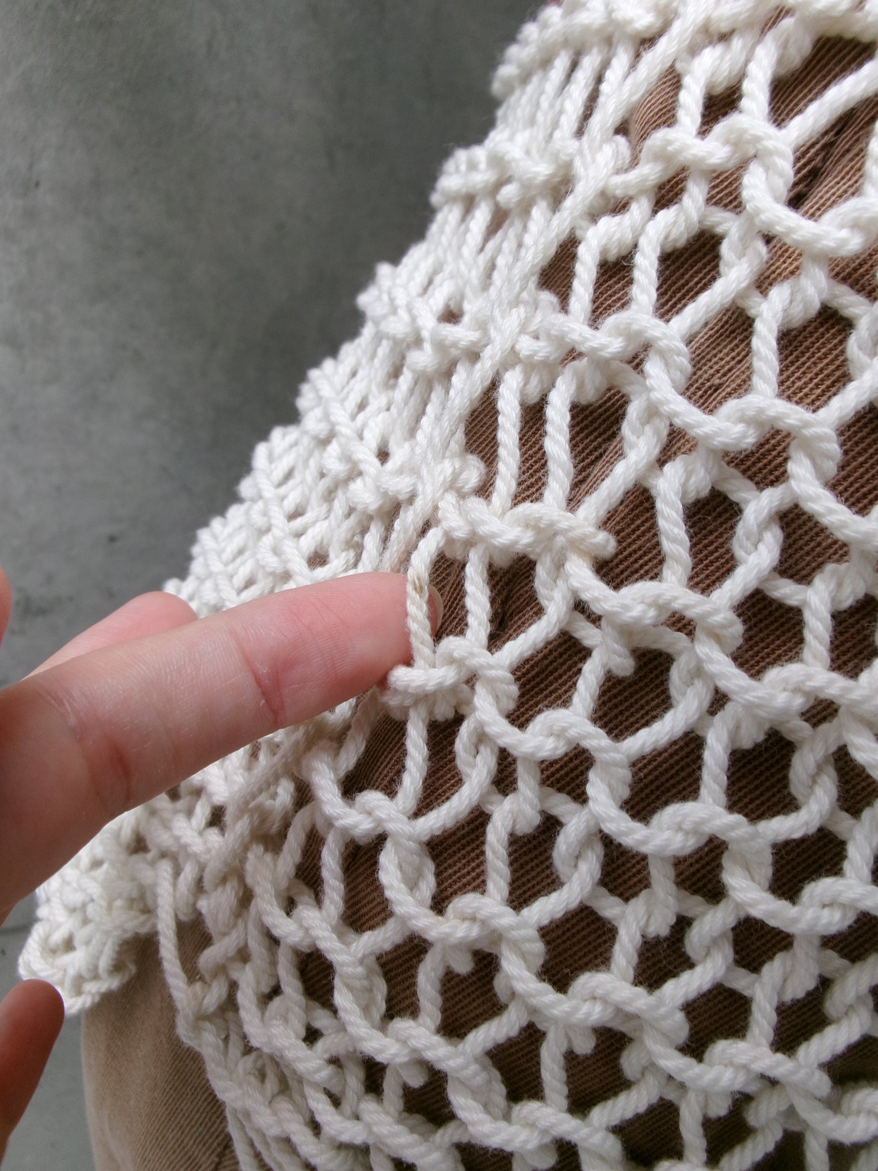 40s rope net tank top
