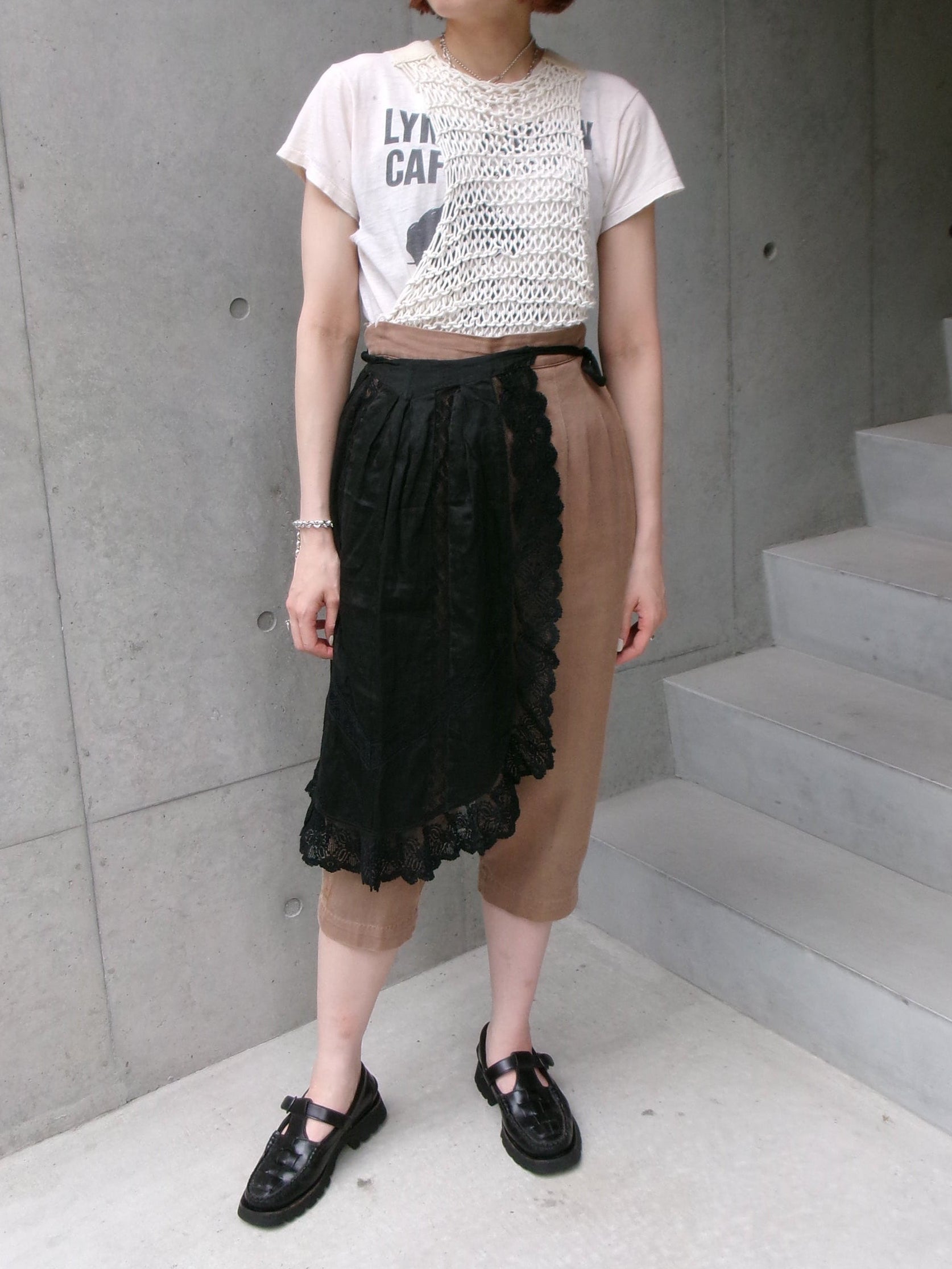 40s layered sheer apron