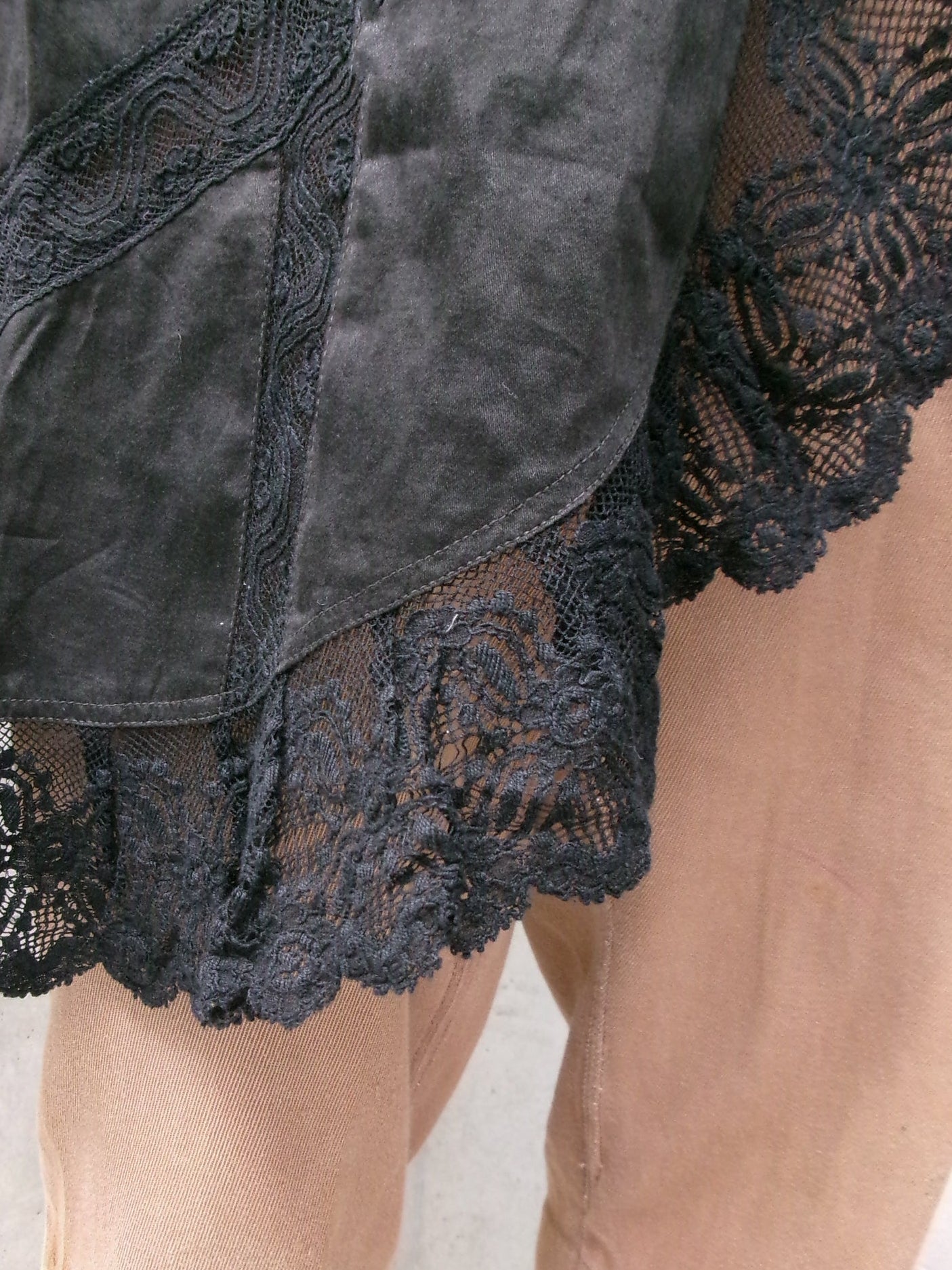40s layered sheer apron