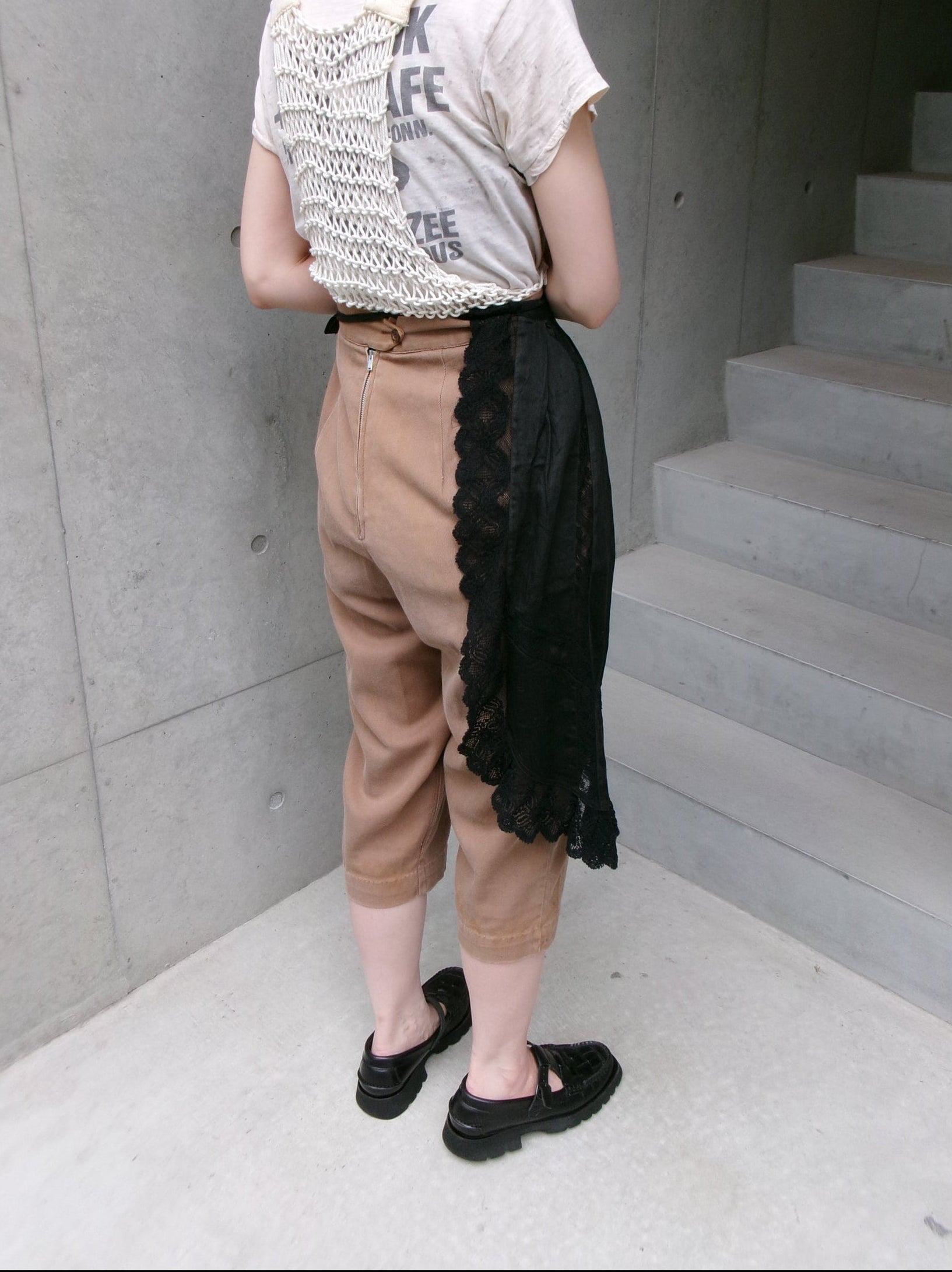 40s layered sheer apron