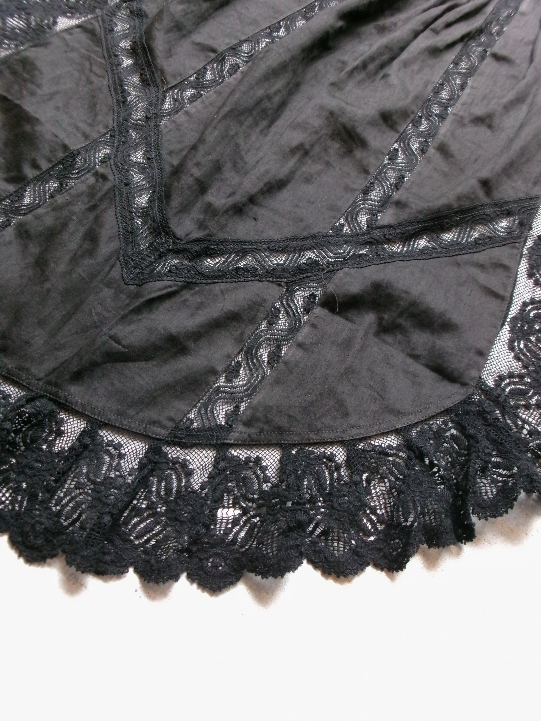 40s layered sheer apron