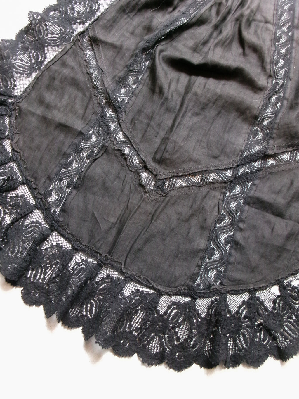 40s layered sheer apron