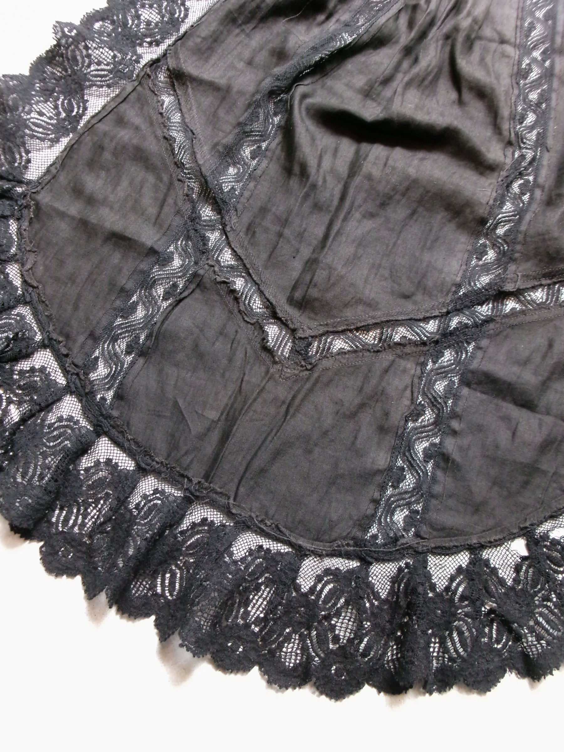 40s layered sheer apron