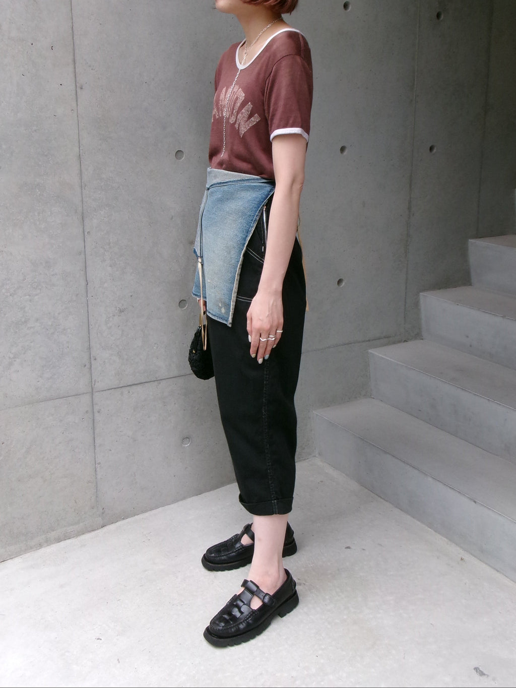 60s denim apron
