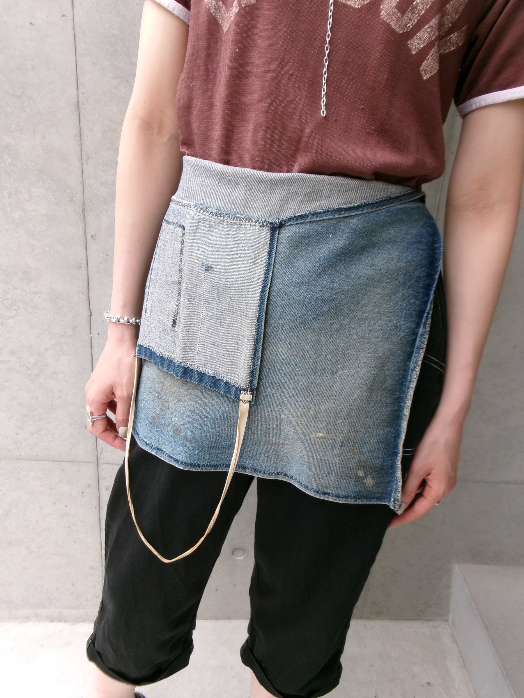 60s denim apron