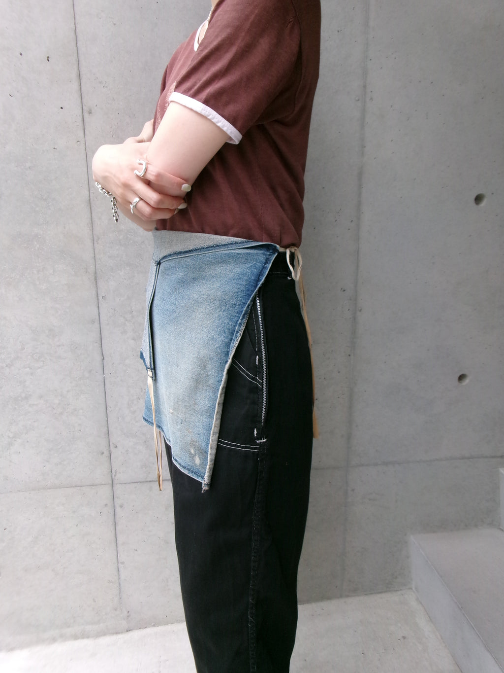 60s denim apron