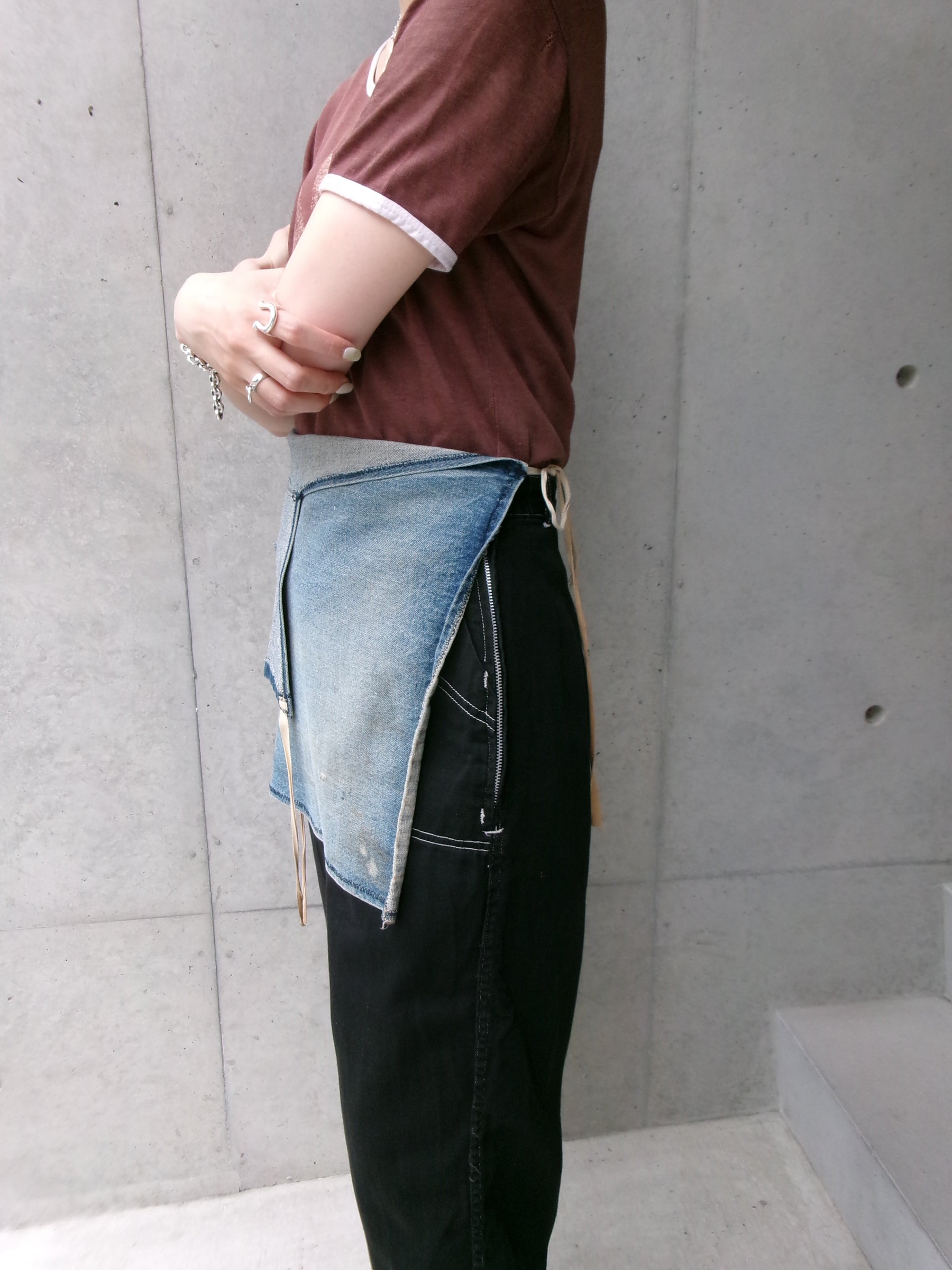 60s denim apron