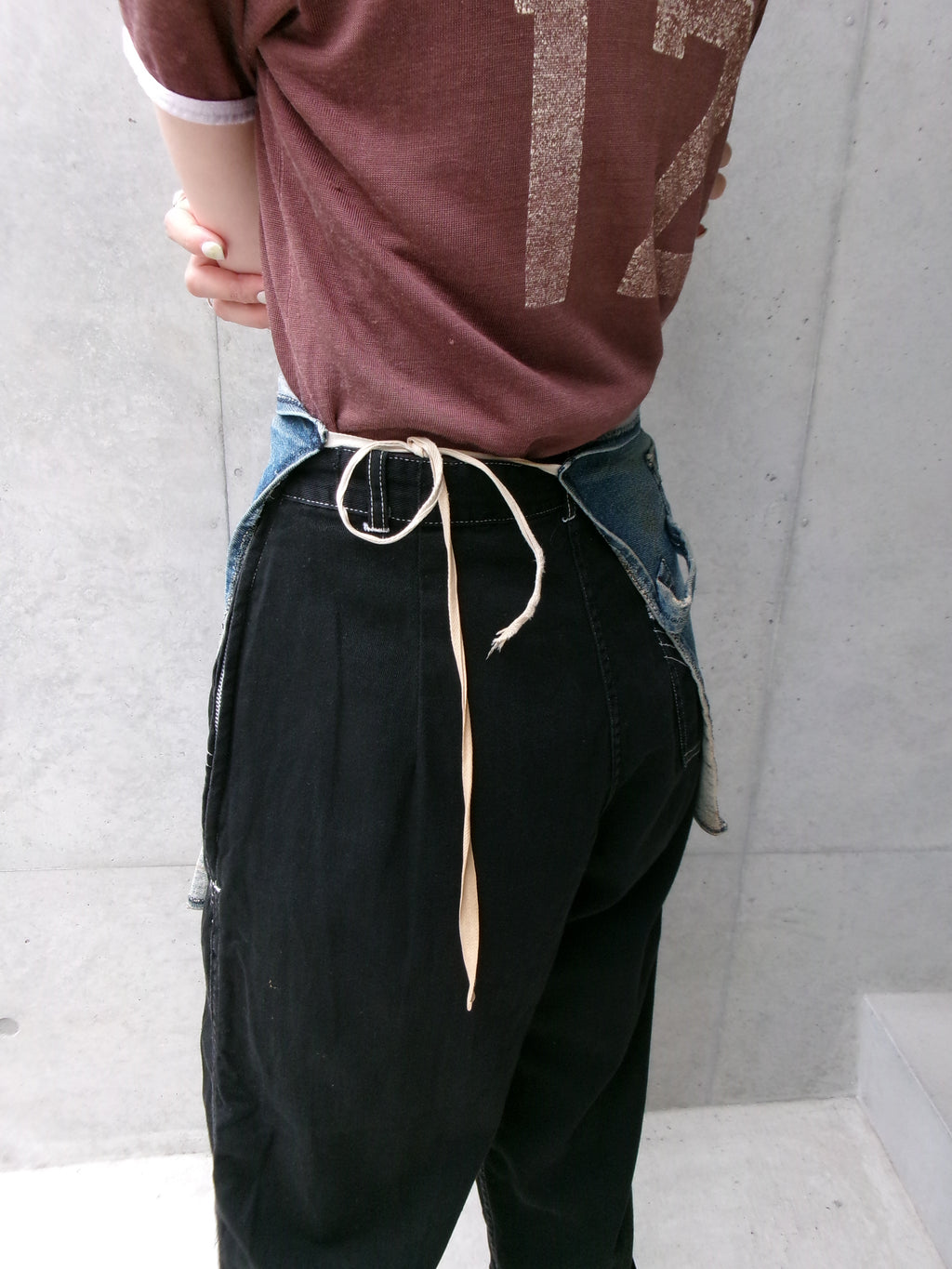 60s denim apron