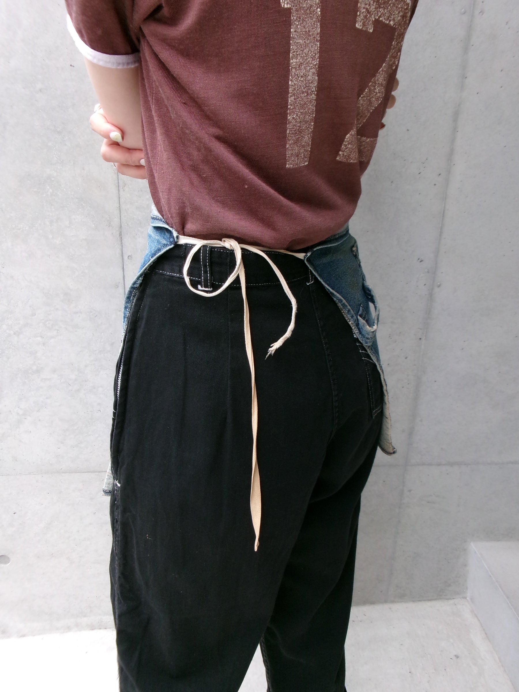 60s denim apron