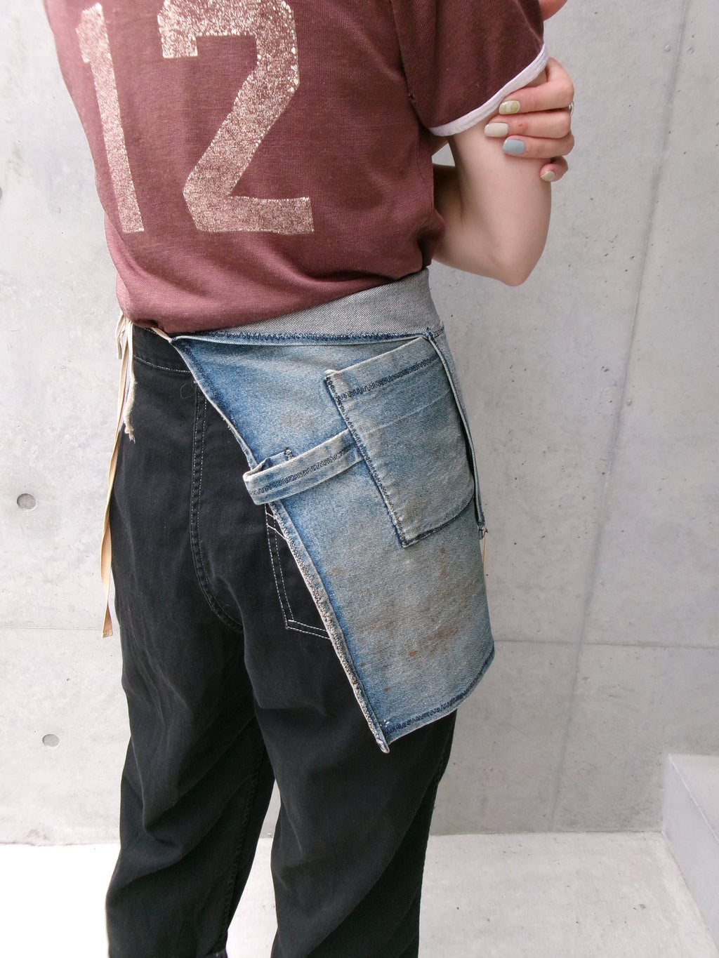 60s denim apron