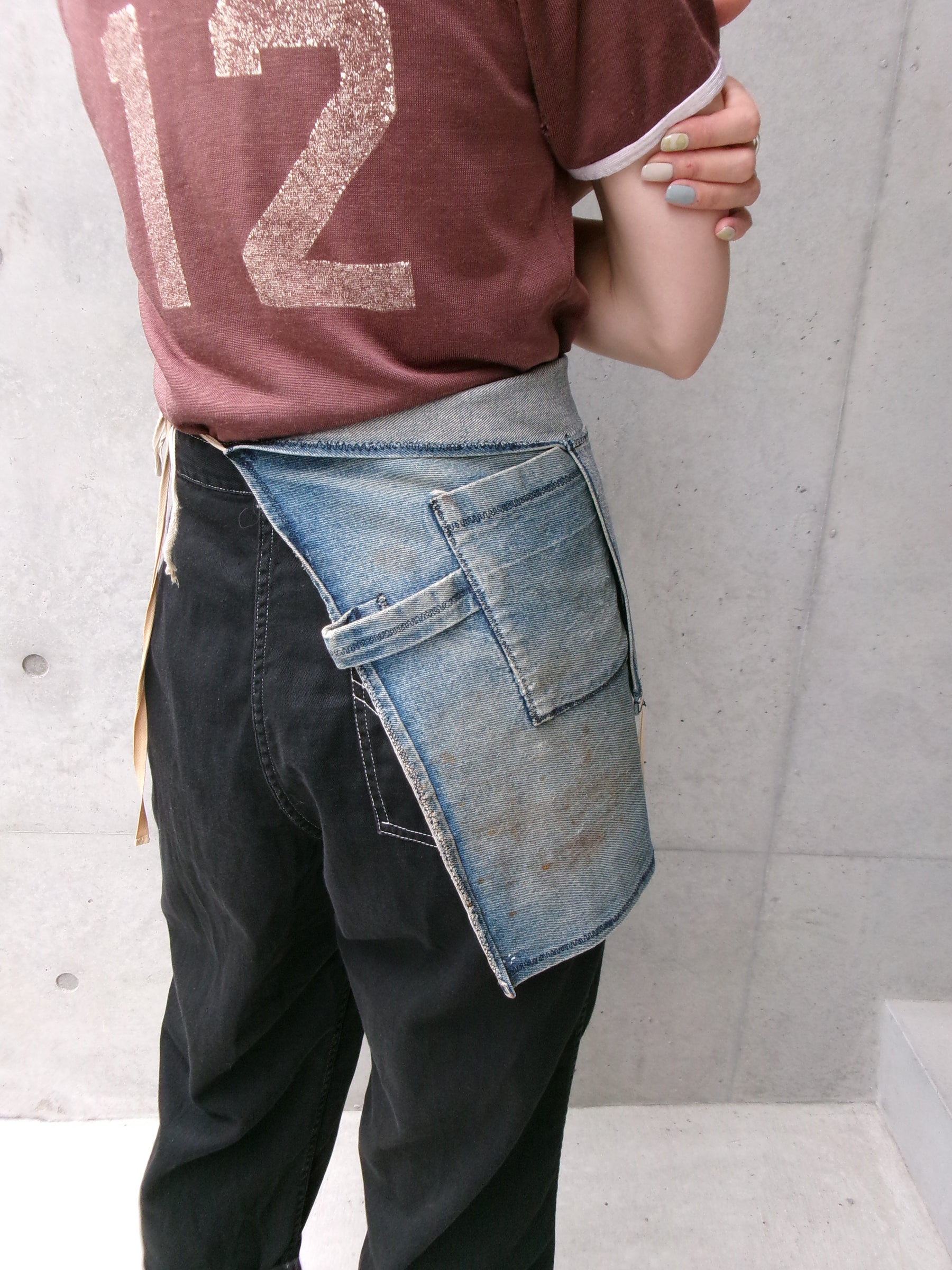 60s denim apron