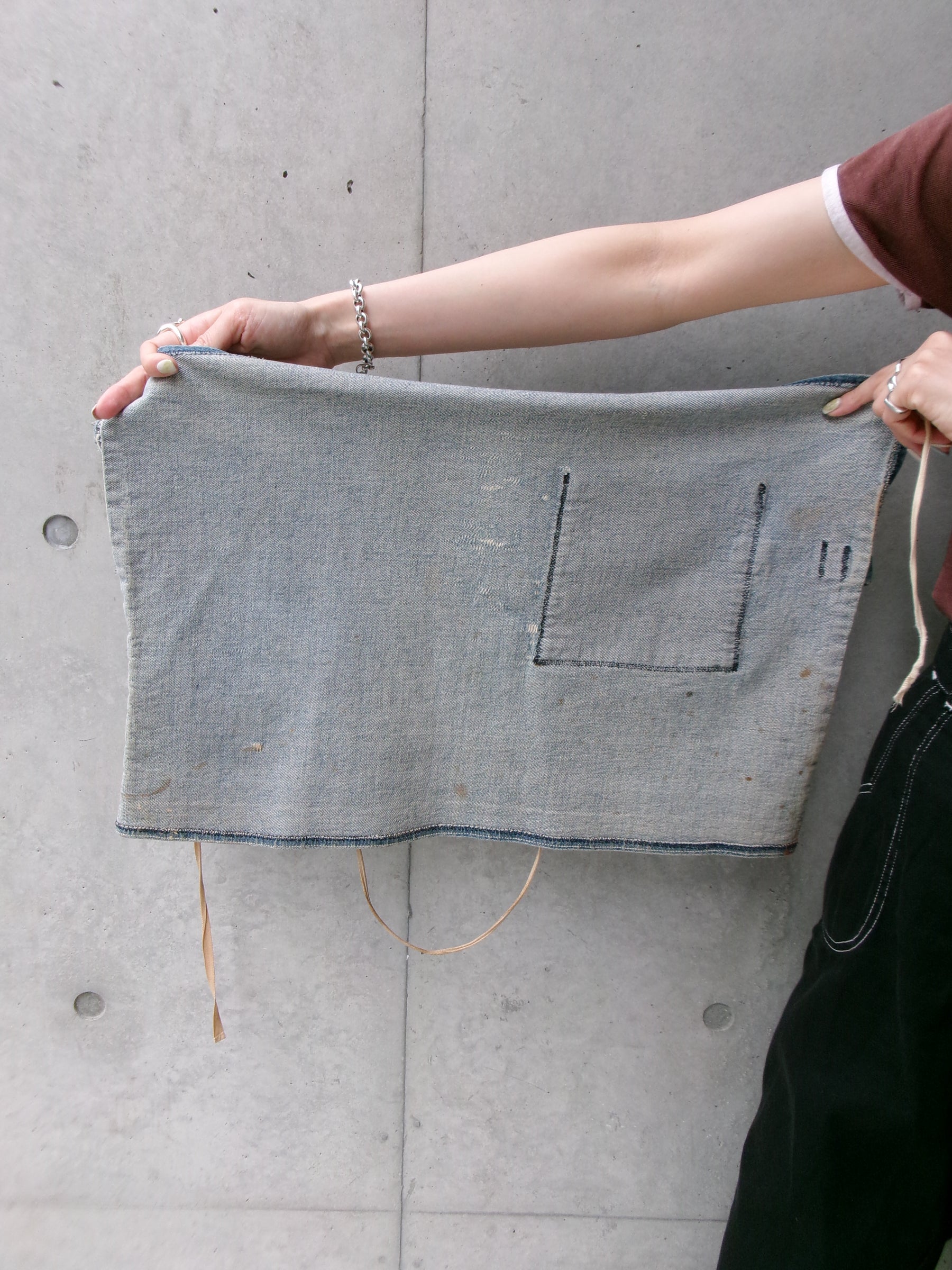 60s denim apron