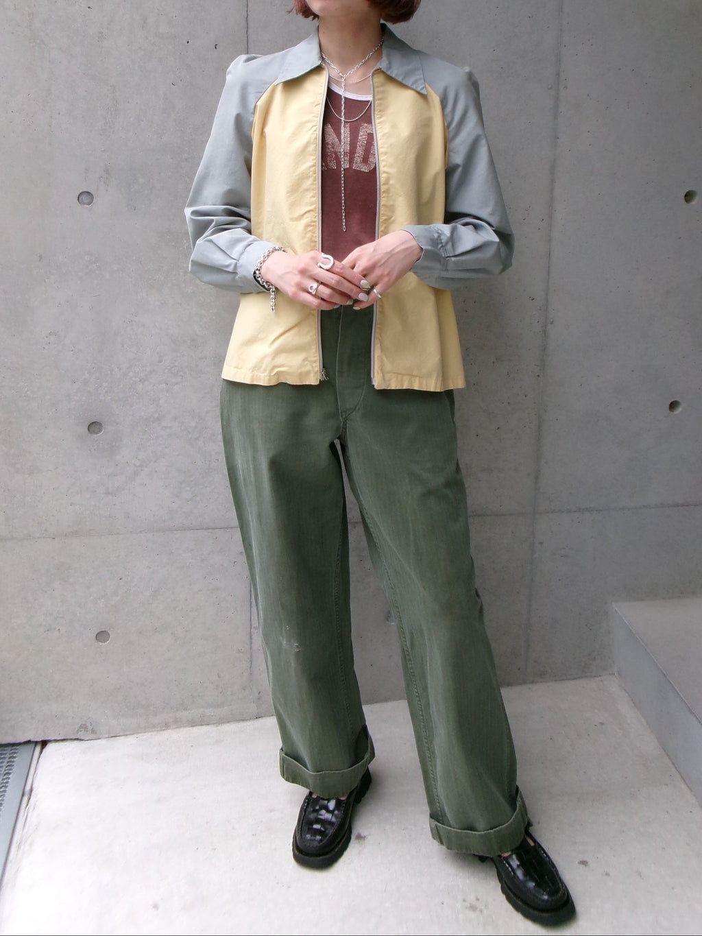 60s bi-color sports jacket