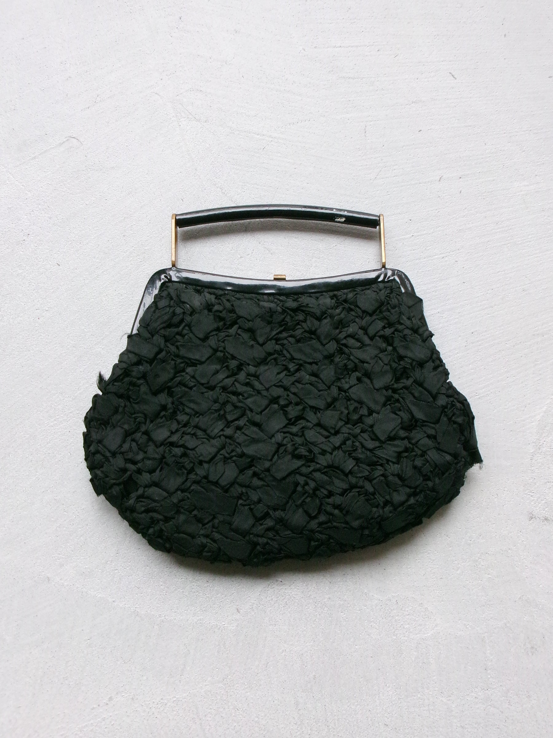 80s tape ribbon art mini bag