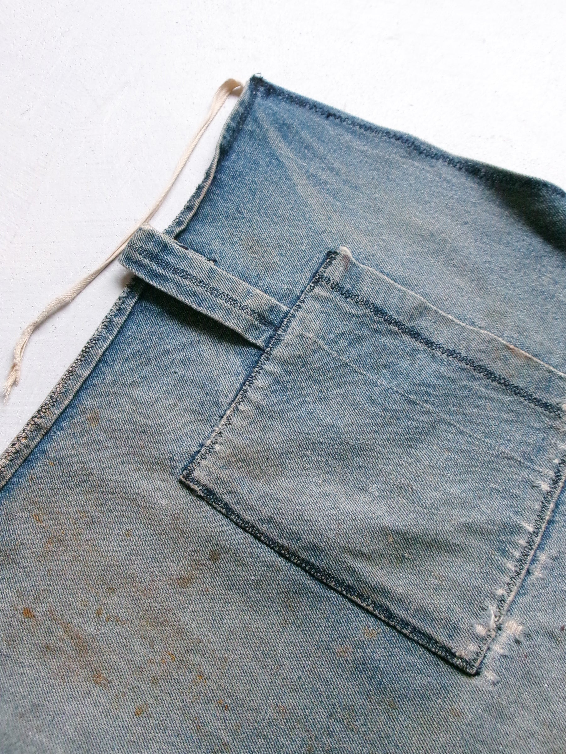 60s denim apron