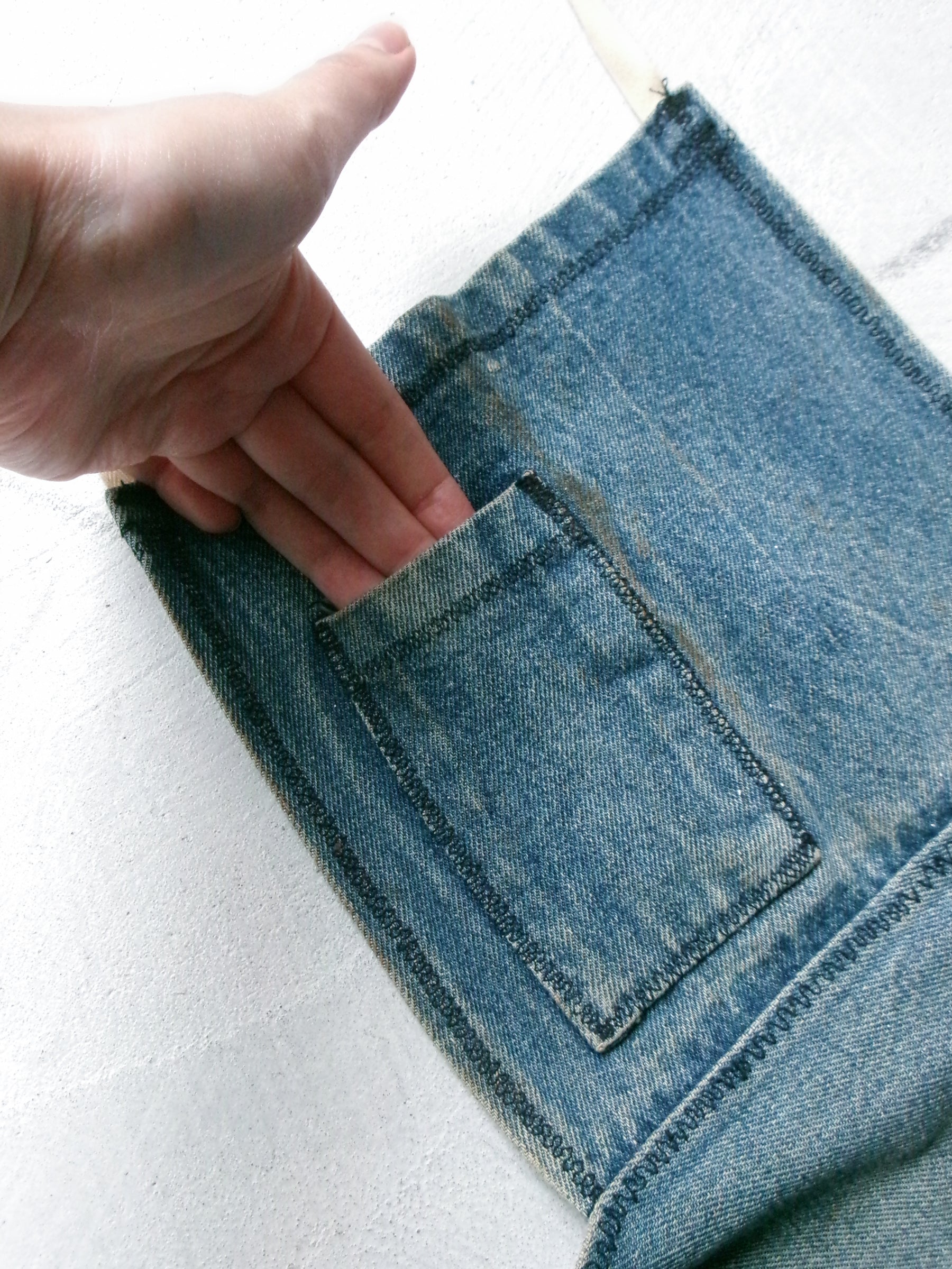 60s denim apron