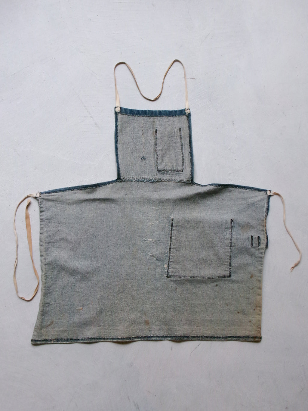 60s denim apron