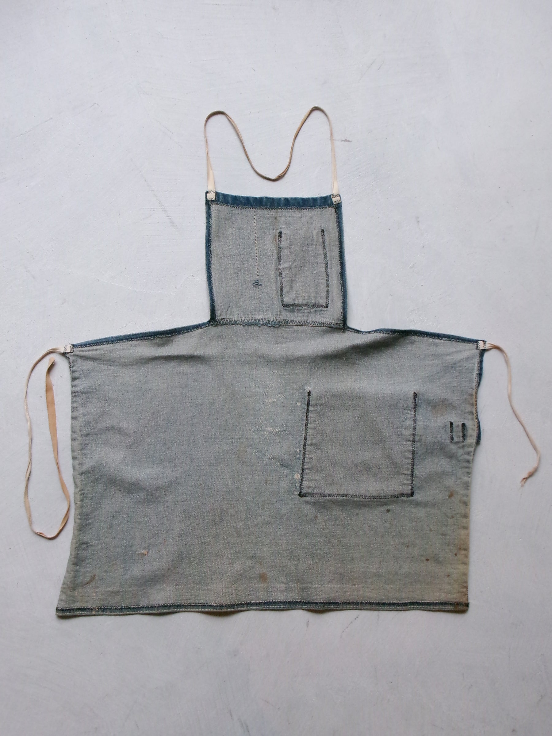 60s denim apron