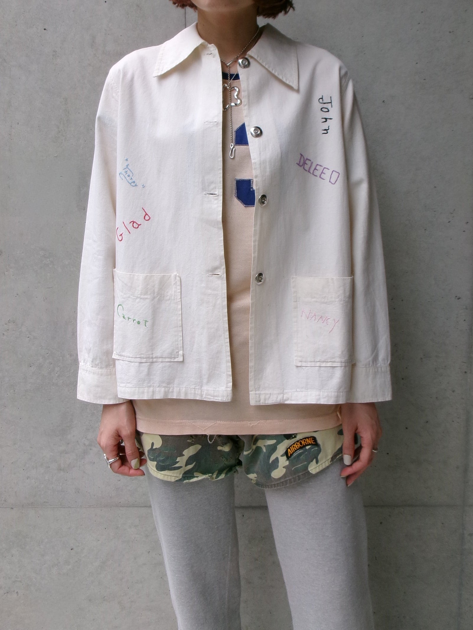 40s signature embroidery jacket　