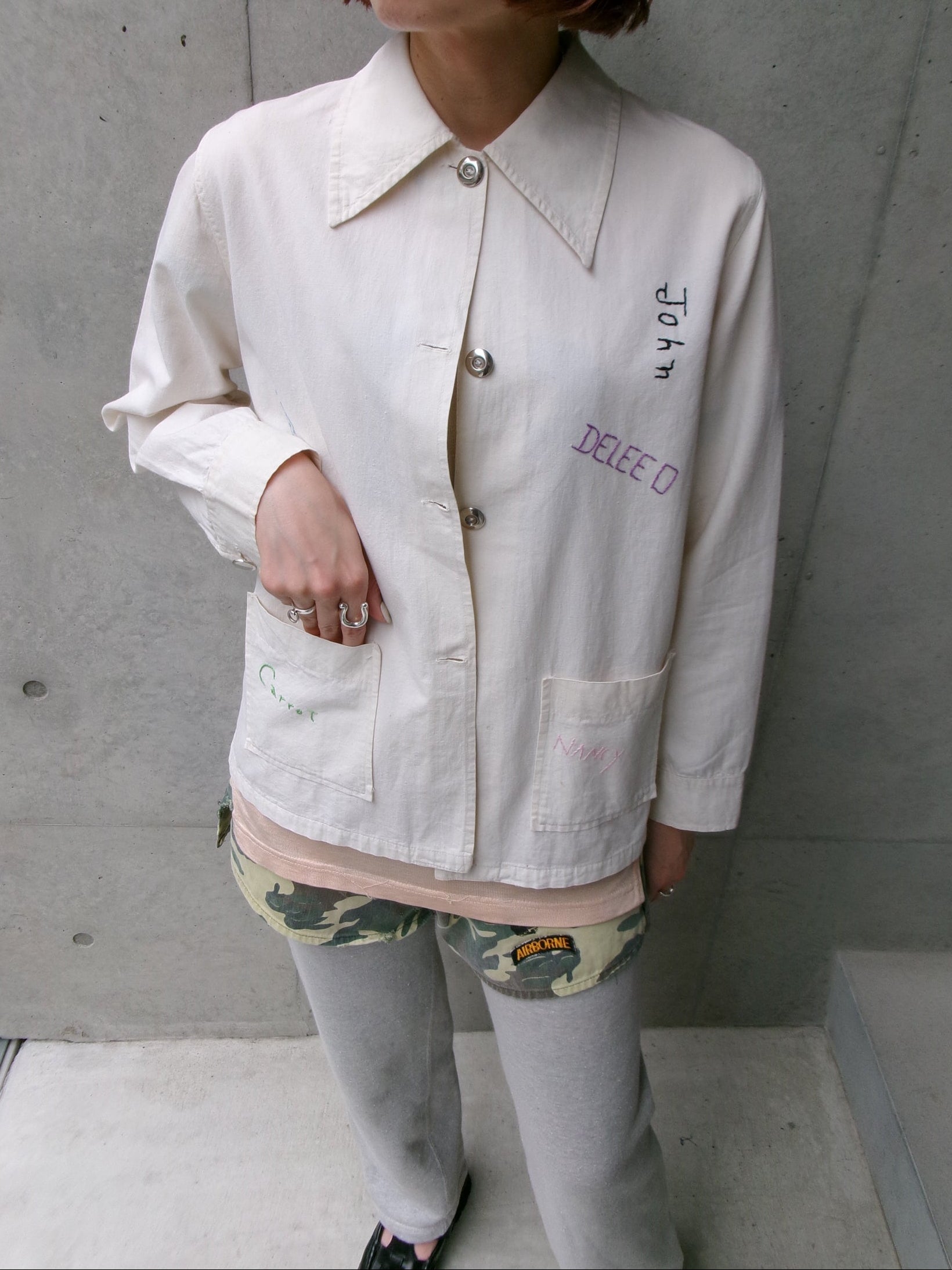 40s signature embroidery jacket　
