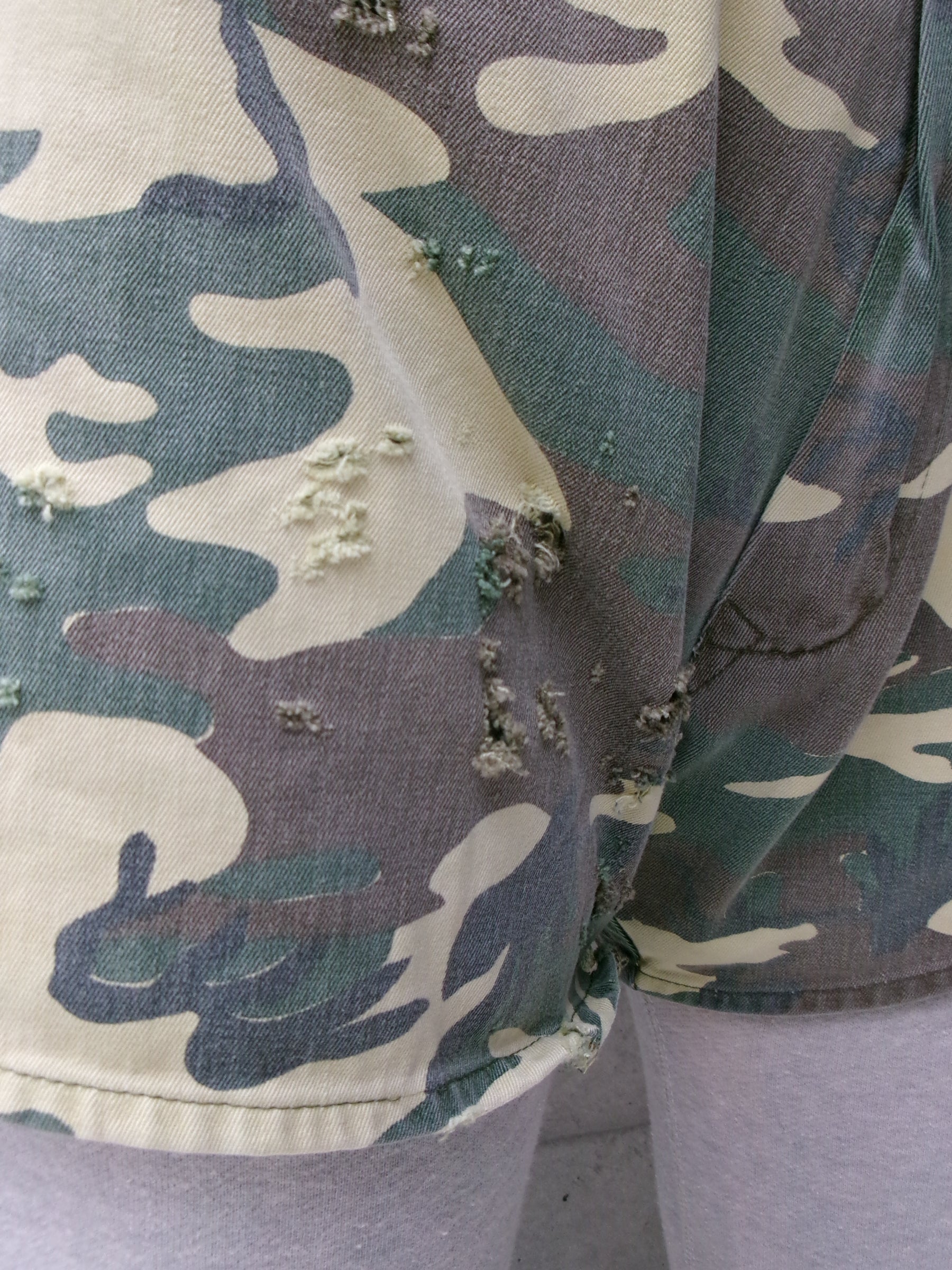 60s vietnam camouflage pattern military short pants