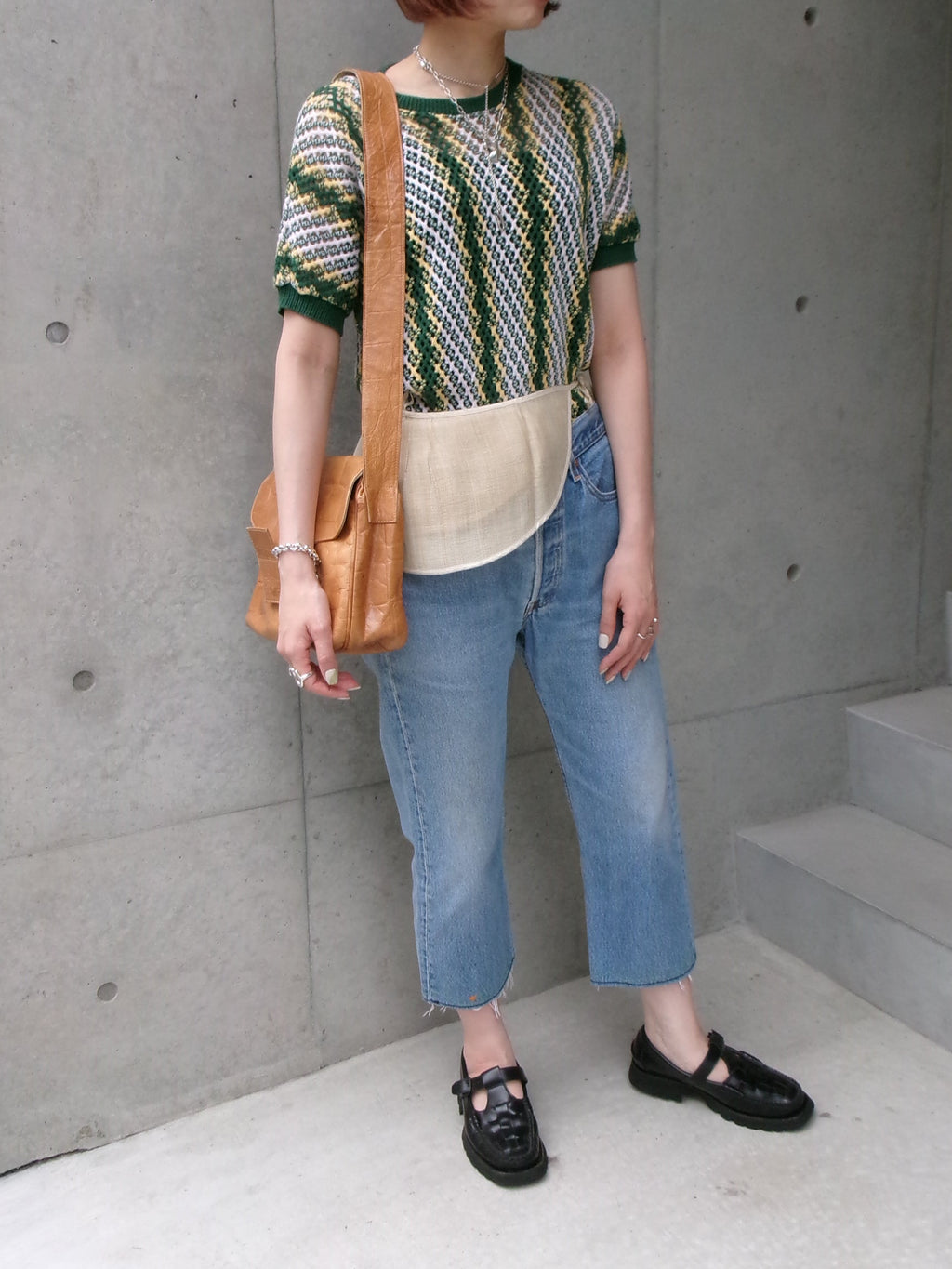 70s Italy made leather bag