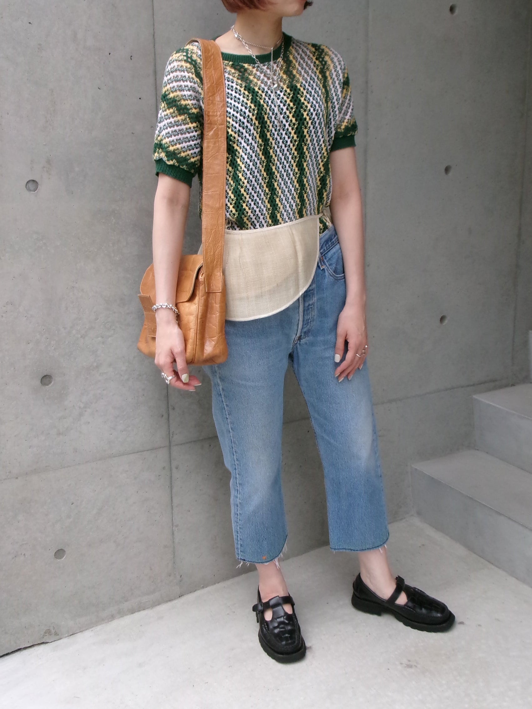 70s Italy made leather bag