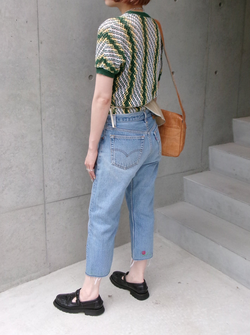 40s MIAMIAN summer  beach half sleeves knit
